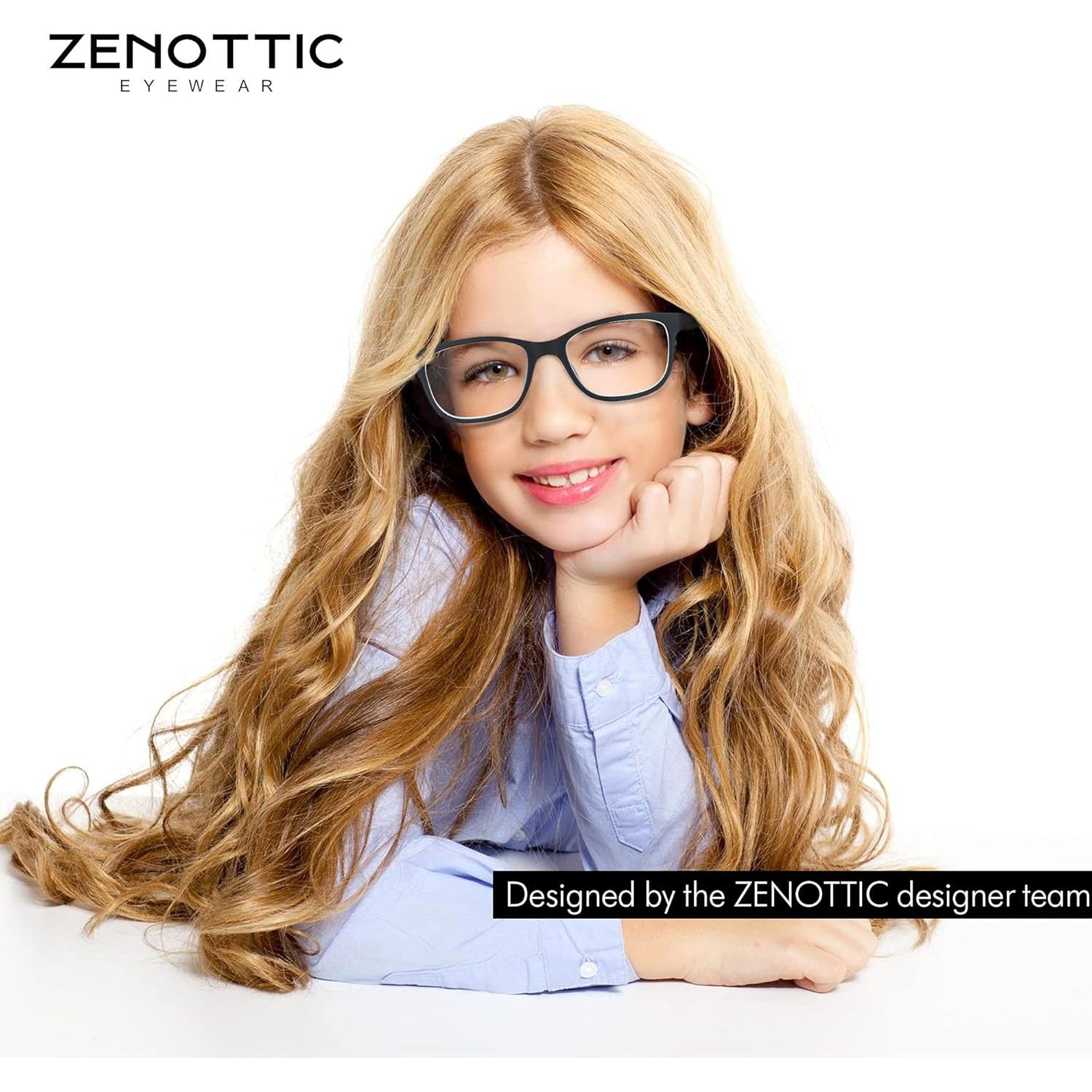 Gafas ZENOTTIC para Niños con Bloqueo Luz Azul Antirreflejo