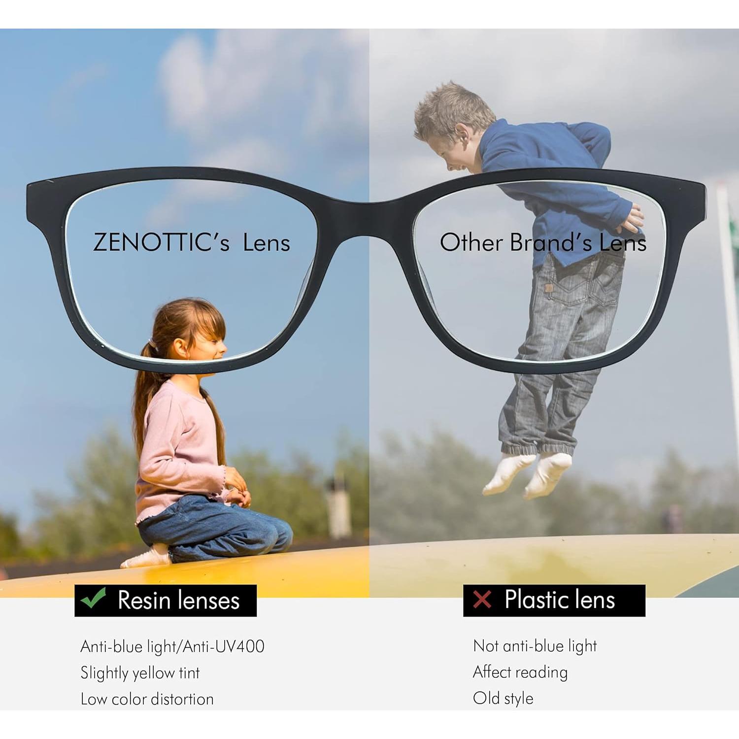 Gafas ZENOTTIC para Niños con Bloqueo Luz Azul Antirreflejo