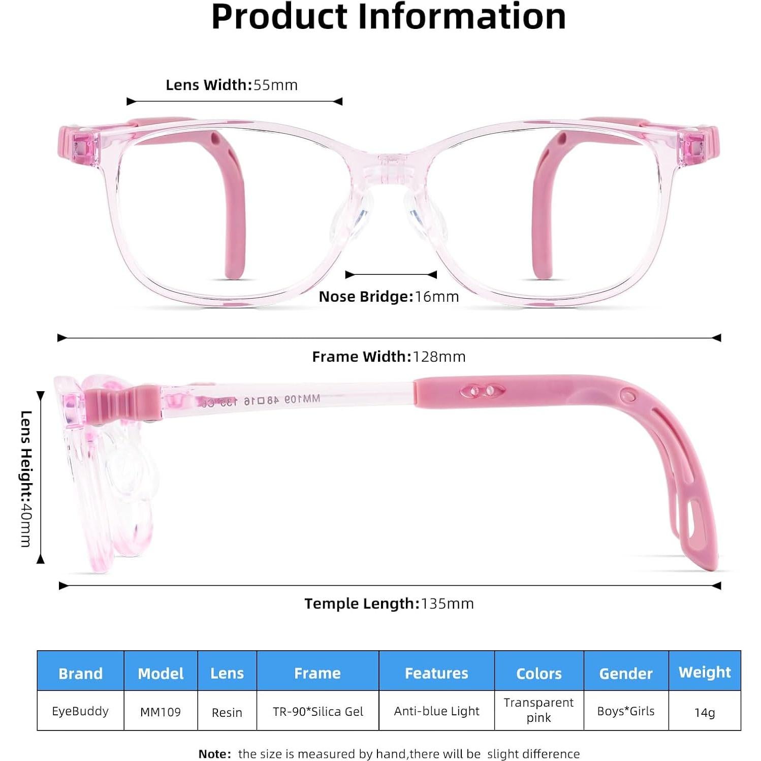 Gafas de Luz Azul Eyebuddy para Niños 3 a 13 Años