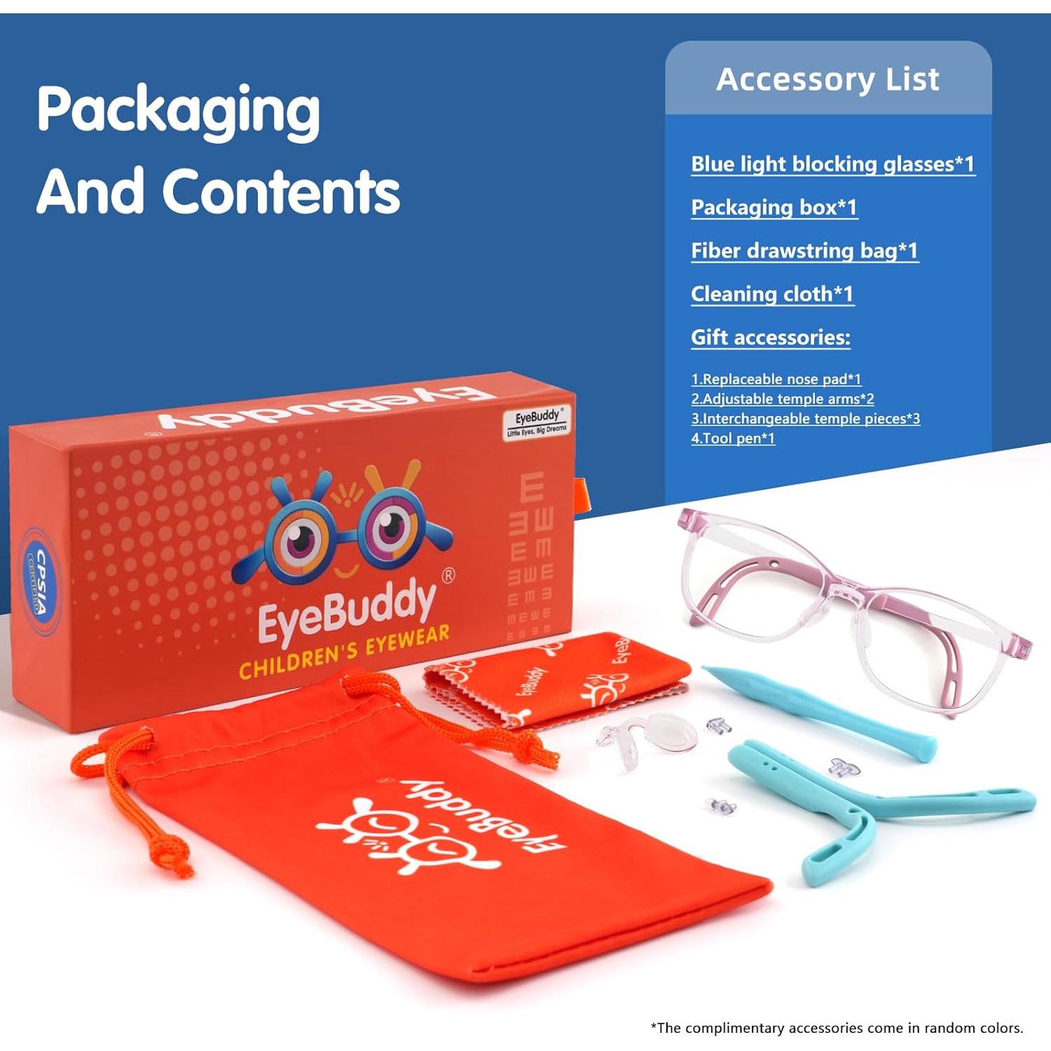 Gafas de Luz Azul Eyebuddy para Niños 3 a 13 Años