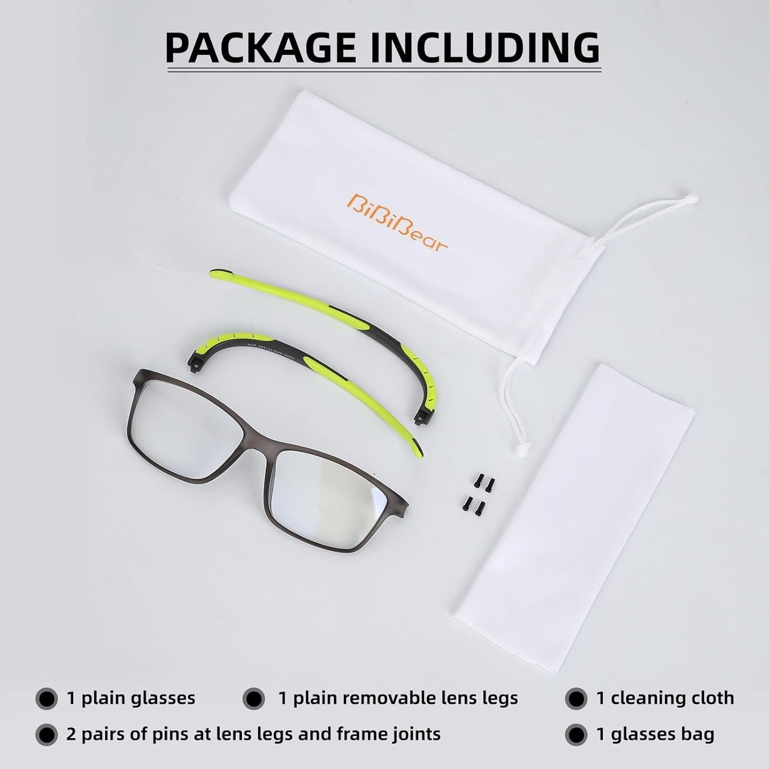 Gafas BiBiBear Bloqueo Luz Azul Niños 6-12 Años Verde