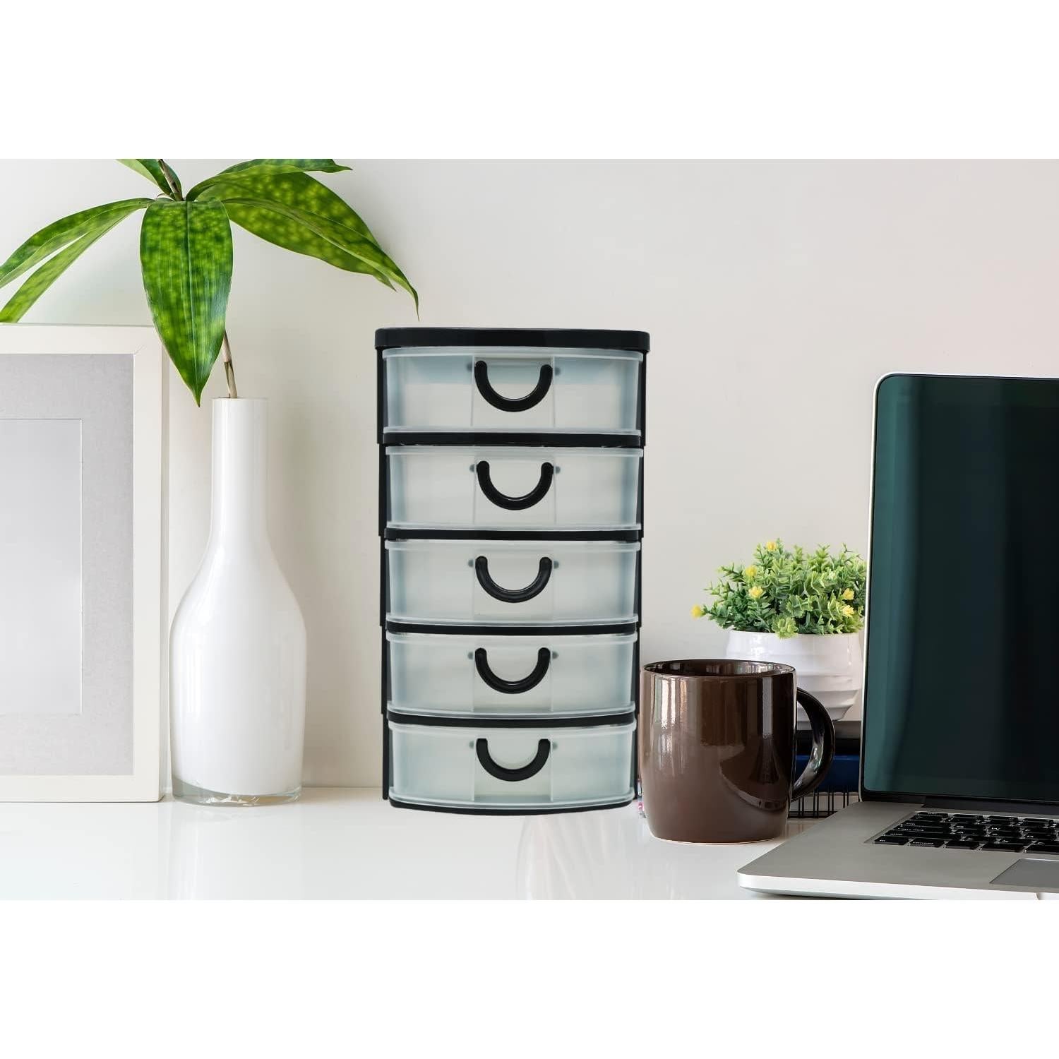 Organizador Massca de 5 Cajones Plástico Transparente