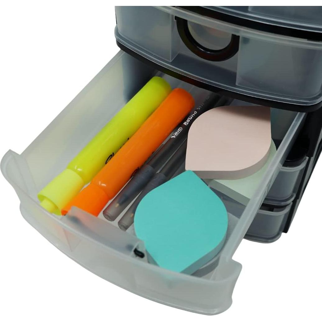 Organizador Massca de 5 Cajones Plástico Transparente