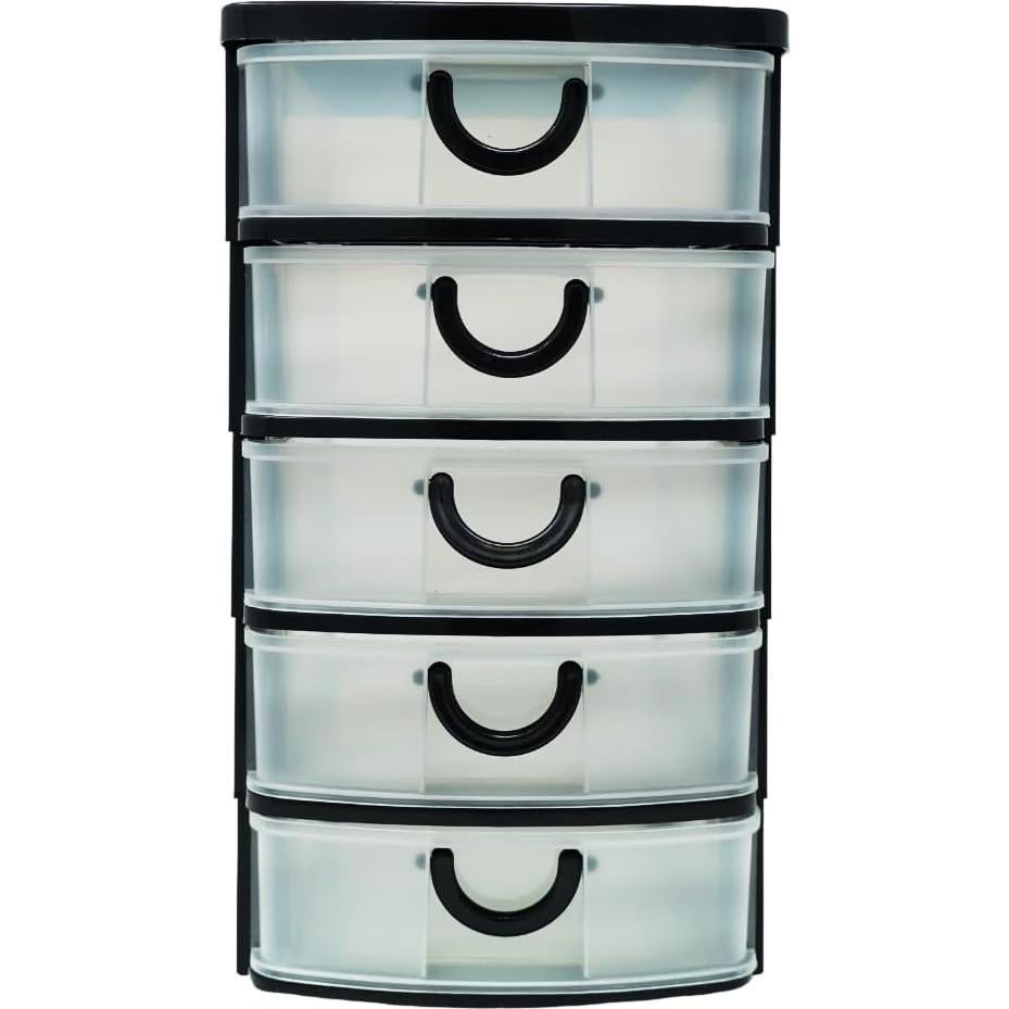 Organizador Massca de 5 Cajones Plástico Transparente