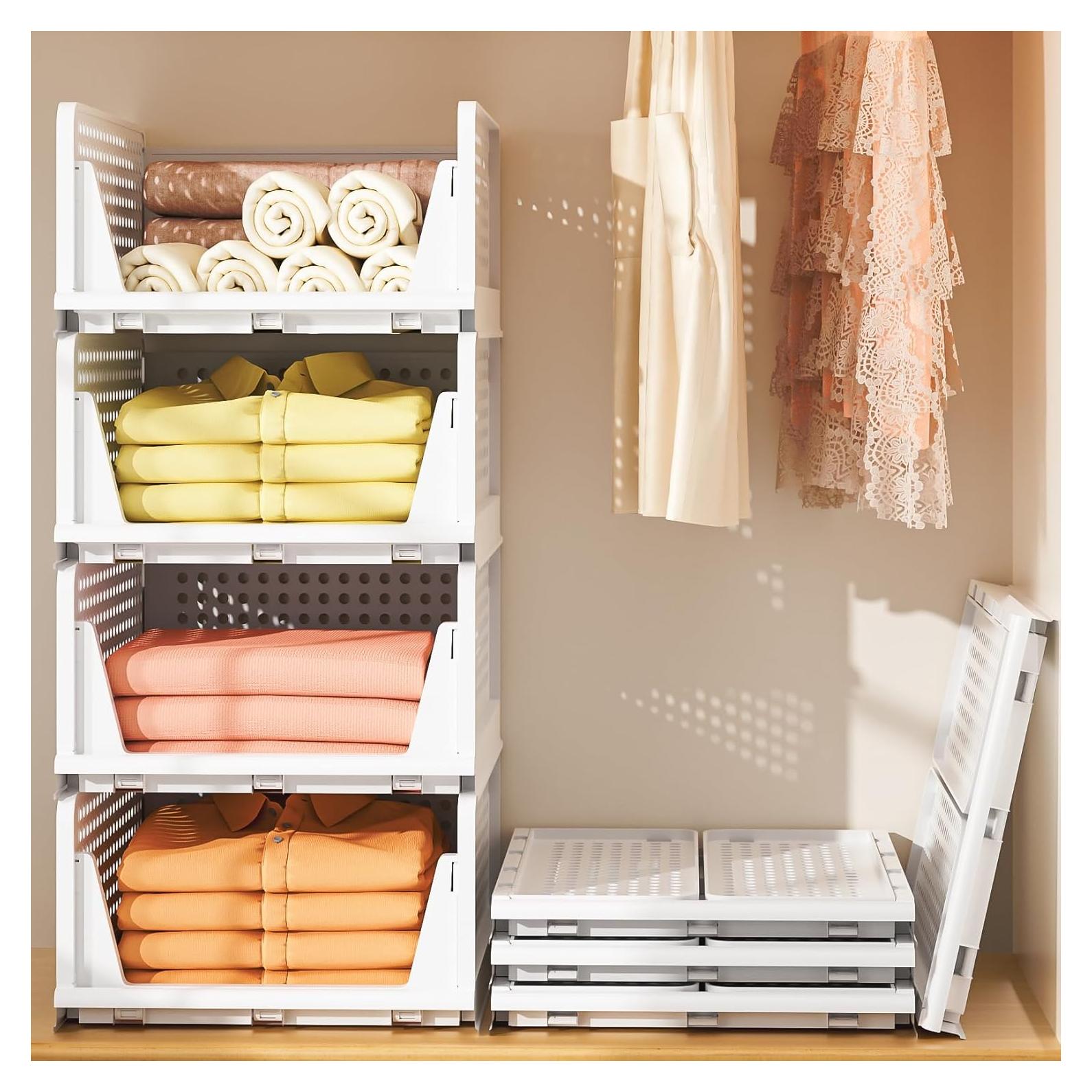 Cajones de Almacenamiento Neprock 4L Apilables Blancos