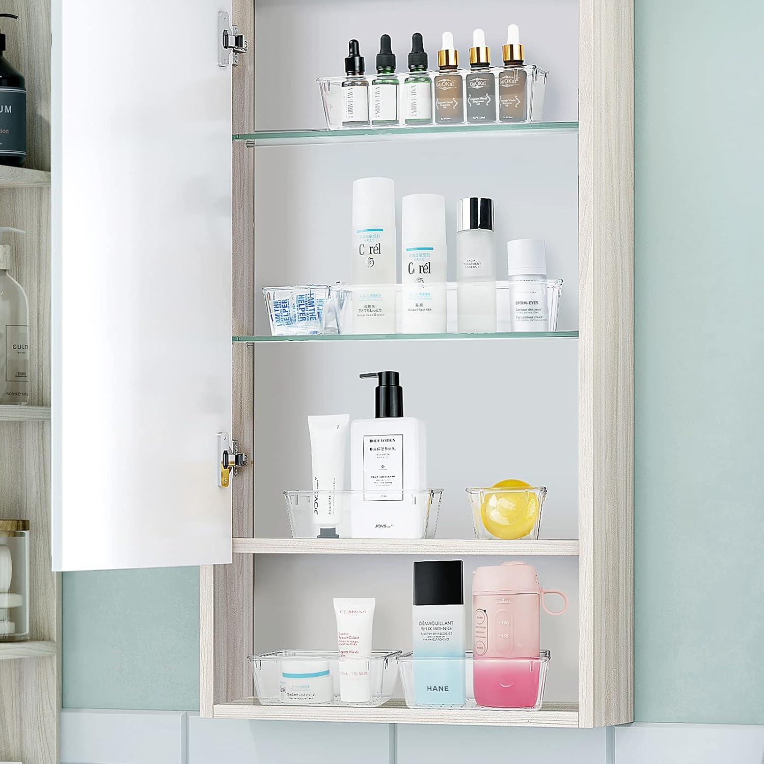 Juego de 25 organizadores de cajones WOWBOX plástico transparente