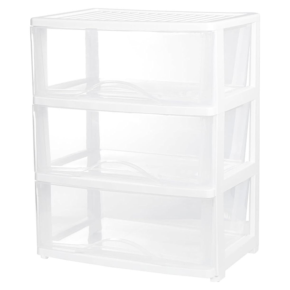 Carro Organizador de Almacenamiento BYCY Blanco 3 Cajones