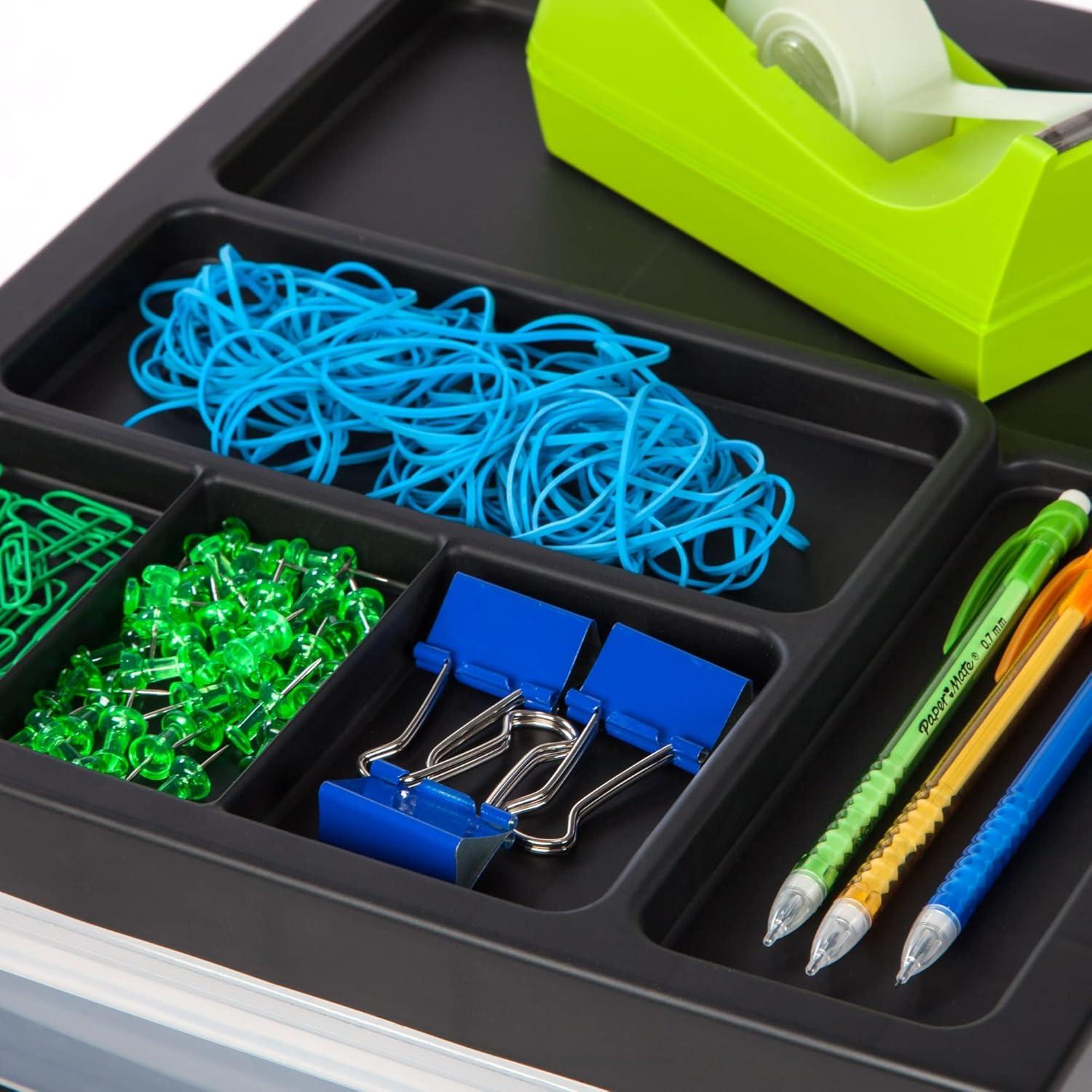 Carro de Almacenamiento Office Depot 6 Cajones Negro 36x30x67cm