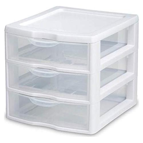 Unidad de Almacenamiento de 3 Cajones Tribello - Plástico Blanco