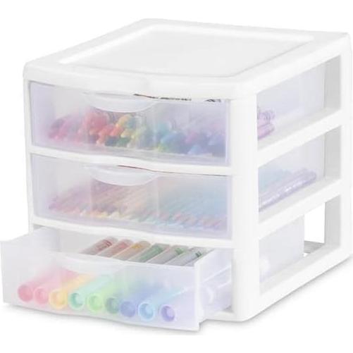 Unidad de Almacenamiento de 3 Cajones Tribello - Plástico Blanco
