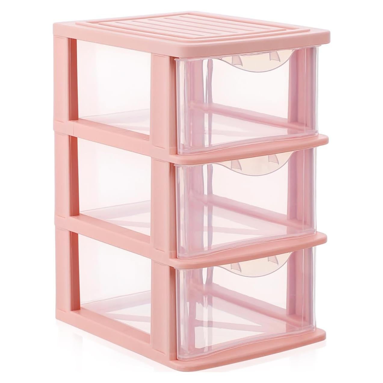 Organizador de Escritorio IMIKEYA Rosa 4 Cajones PP