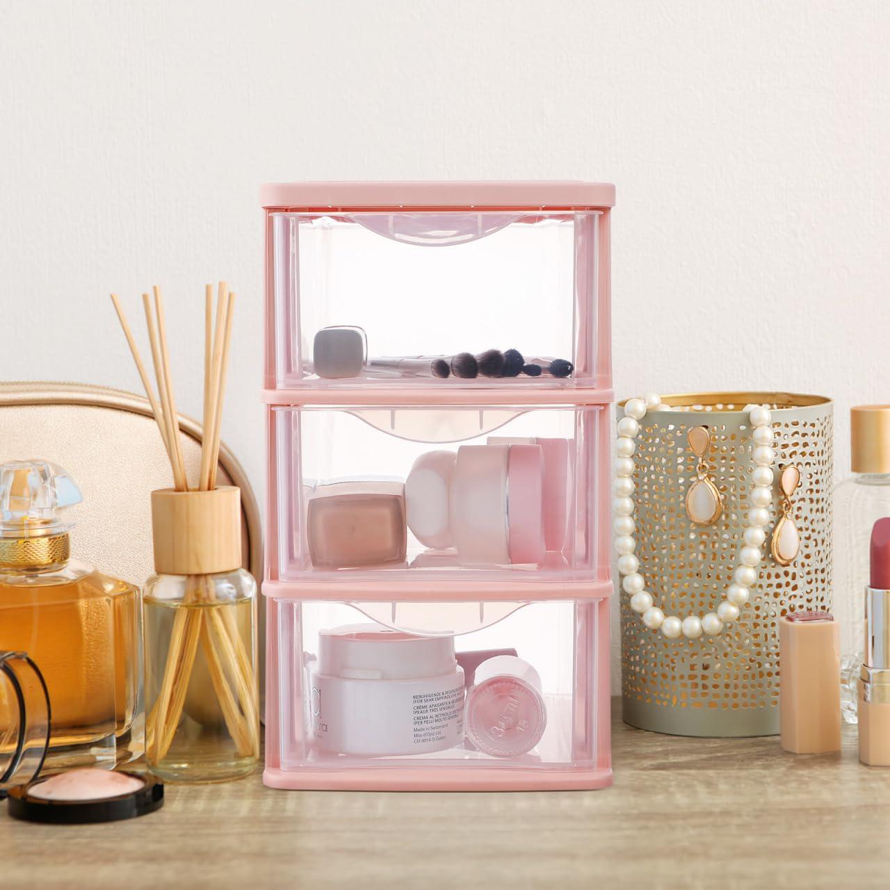 Organizador de Escritorio IMIKEYA Rosa 4 Cajones PP