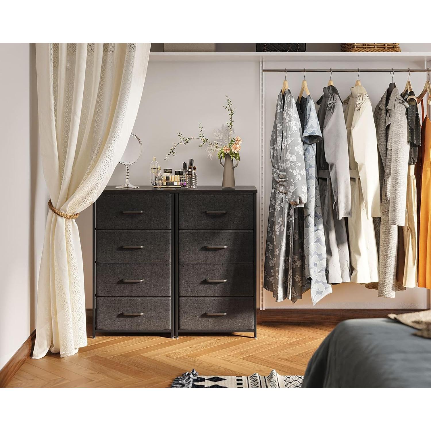 Cajonera AODK 4 Cajones Tela Estructura Acero Negra