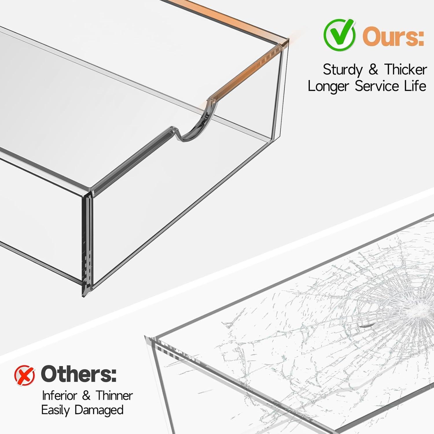 Organizador de Maquillaje DOMNIU 20 Cajones Acrílico Transparente