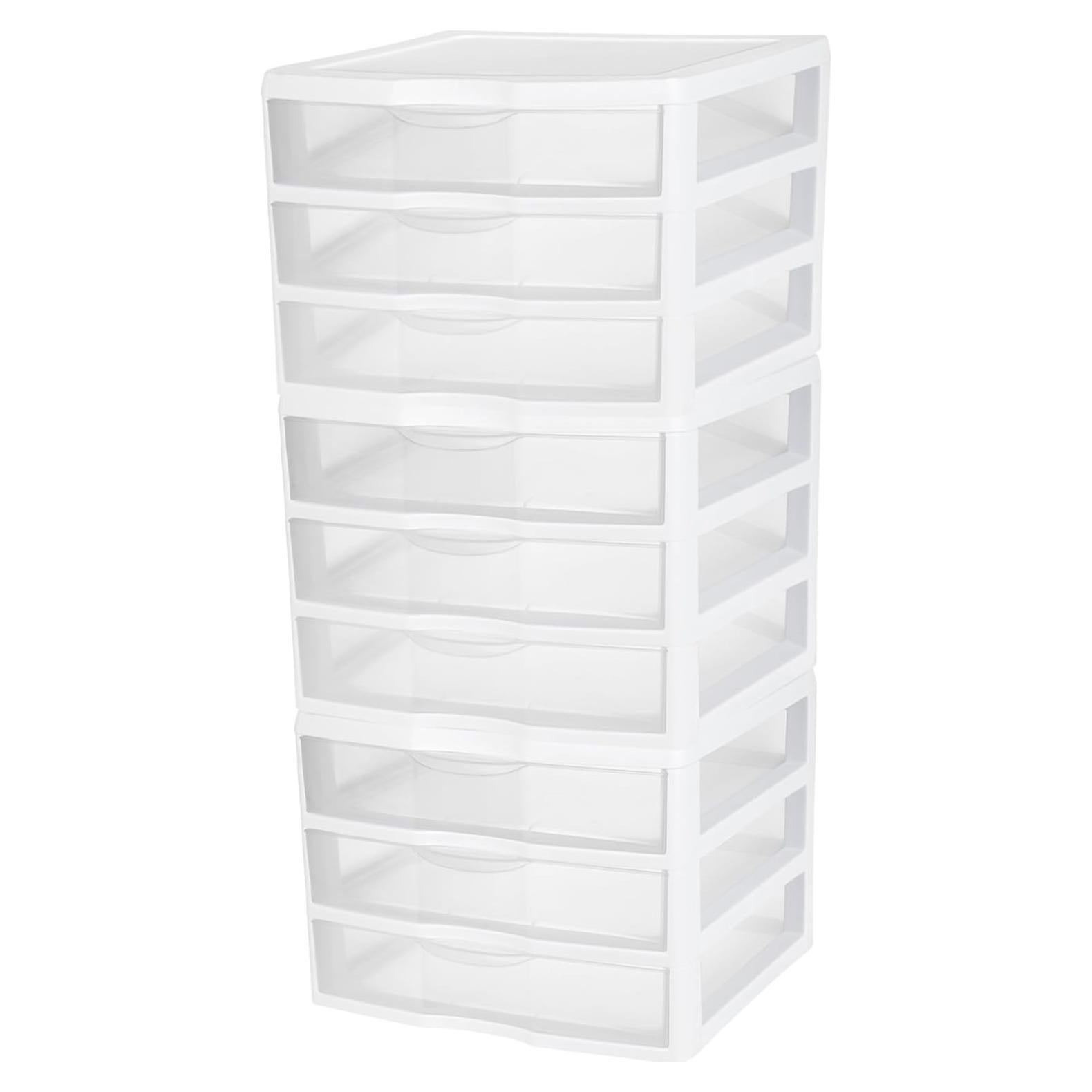 Organizador de Cajones Sterilite 3 Cajones Plástico Blanco
