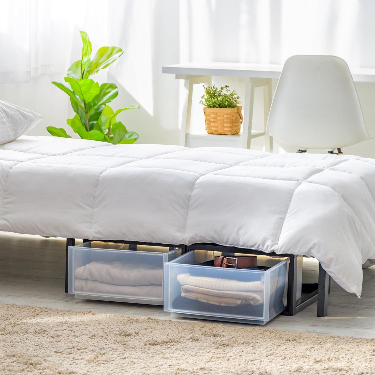 Organizador de Cajones Plástico IRIS USA 30 L - 2 Pack Negro