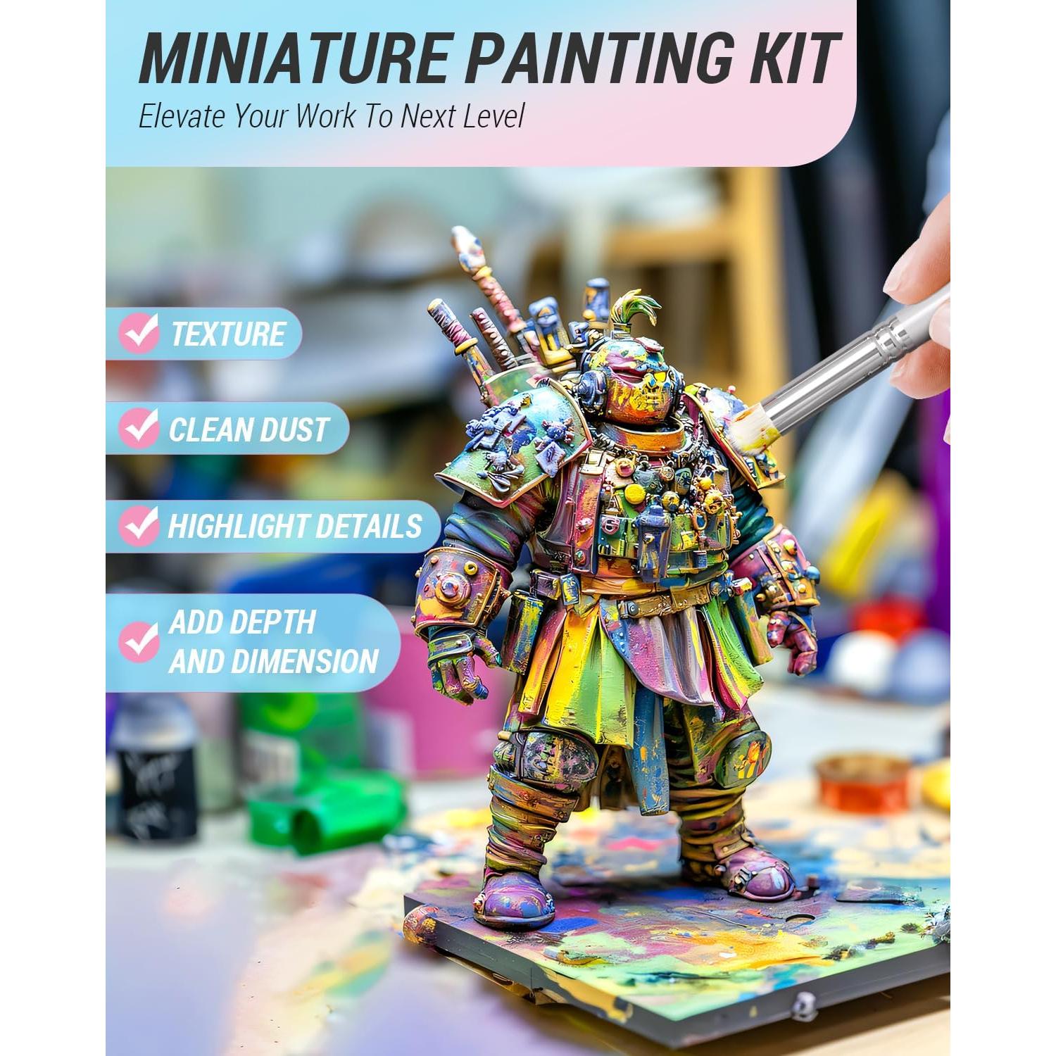 Conjunto de Pinceles Nicpro 12PCS para Acrílico y Acuarela