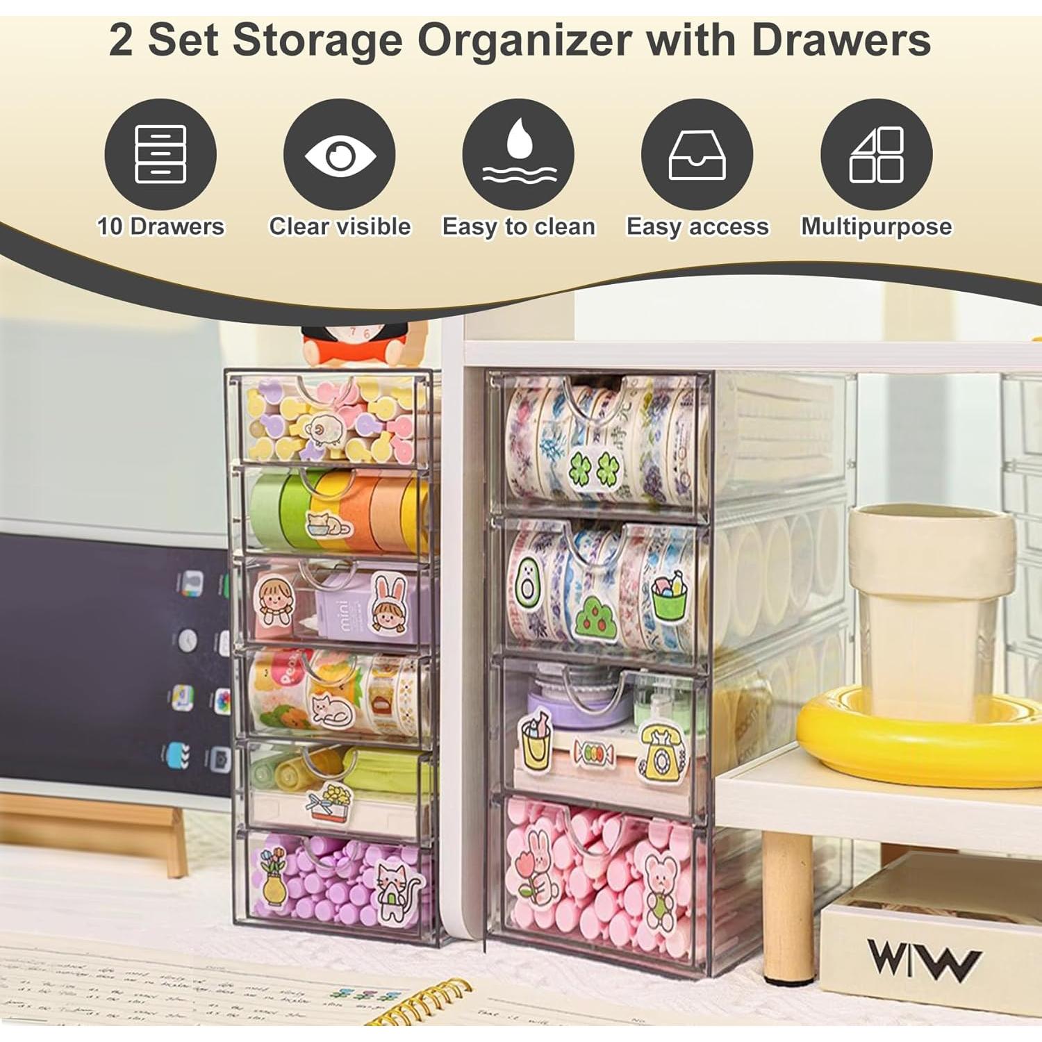 Organizador Acrílico UDUK con 10 Cajones Transparentes