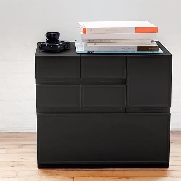 Bloque de cajones ASTAGE Pequeño C Negro Modular