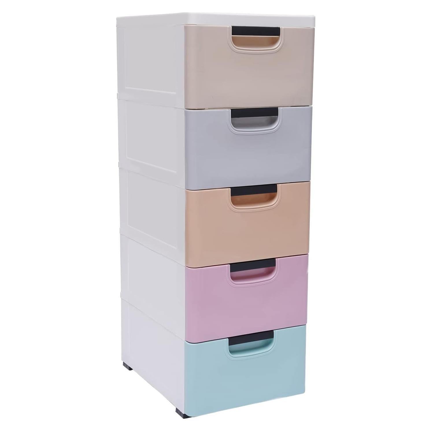 Cajonera KONGKUNI 5 Cajones Colorida Apilable para Hogar