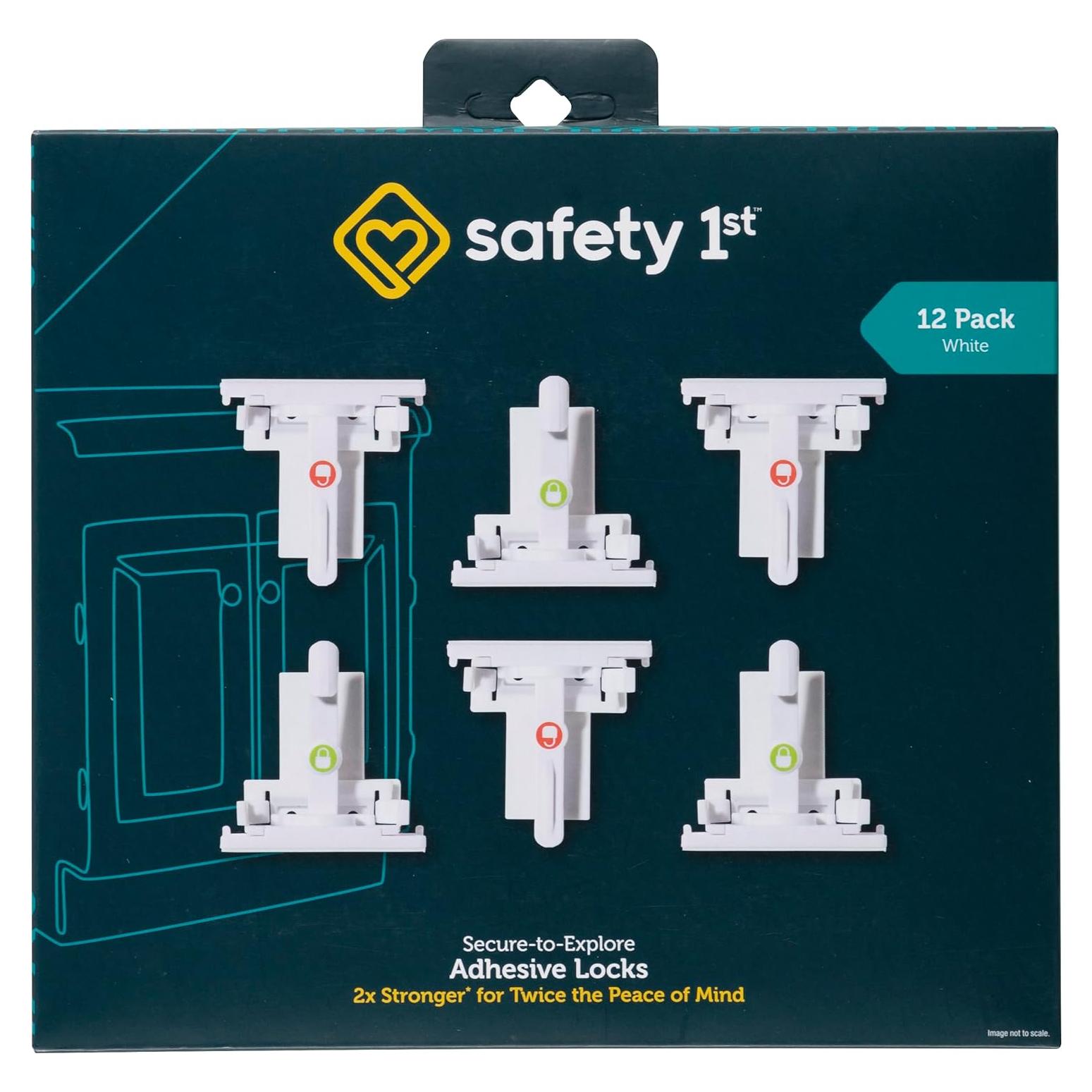 Cerraduras Adhesivas Safety 1st Secure-to-Explore 12 Pzas