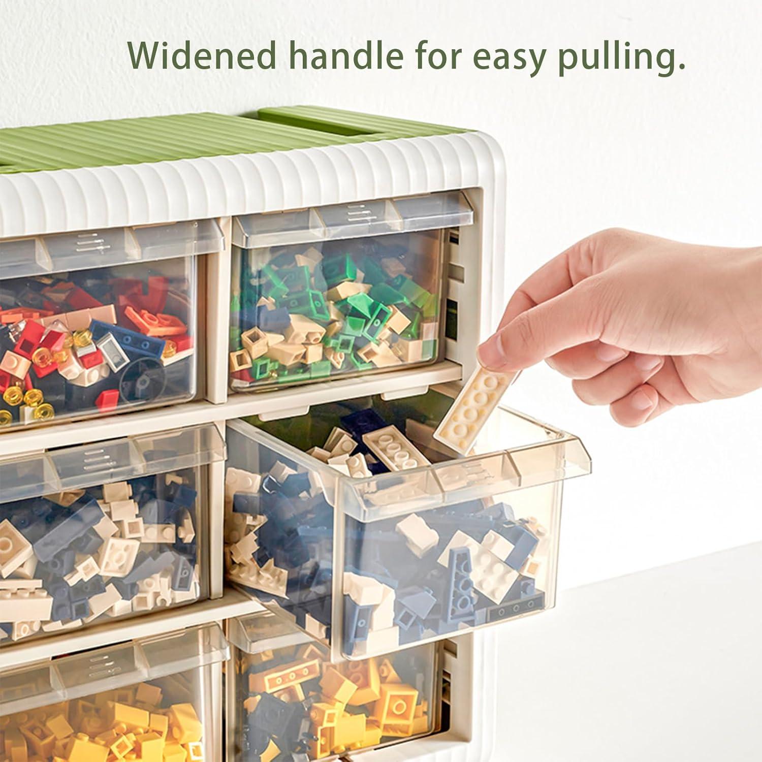 Caja de Almacenamiento Aerkaa 6 Cajones Plástico Verde