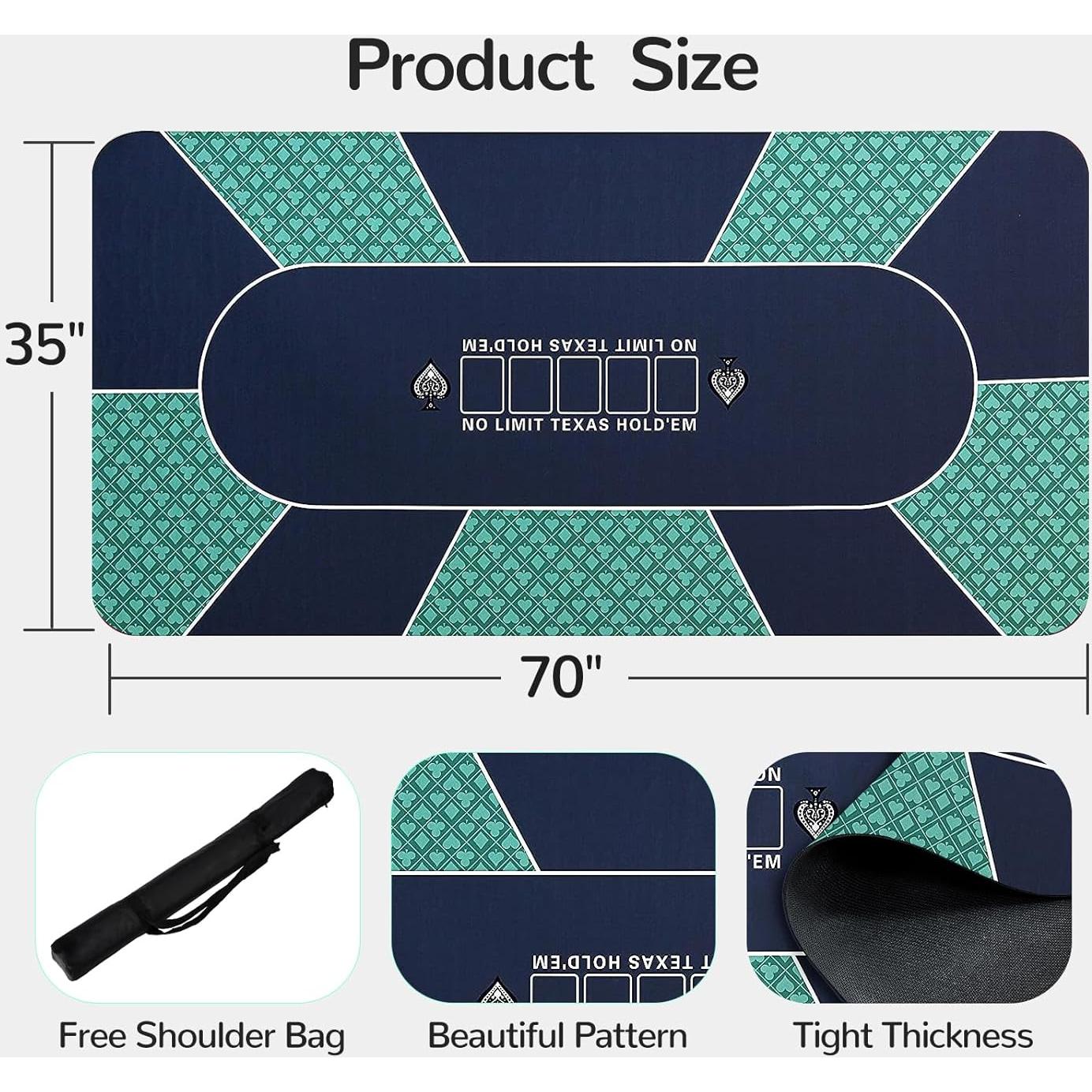 Tapete de Póker FURUISEN 177,8x88,9cm Antideslizante