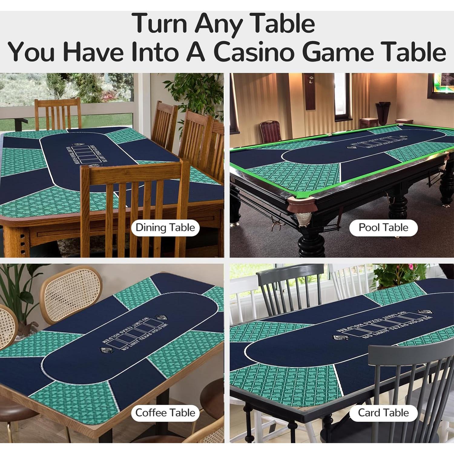 Tapete de Póker FURUISEN 177,8x88,9cm Antideslizante