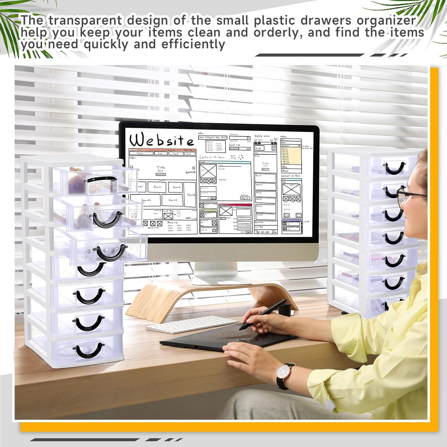 Organizador de Cajones Thyle 7 Niveles Plástico Blanco