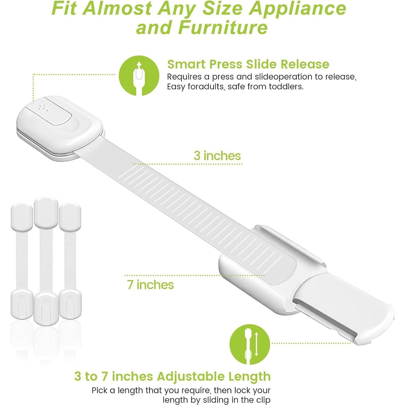 Candados de Seguridad Matenf para Niños y Mascotas - 4 Pzas