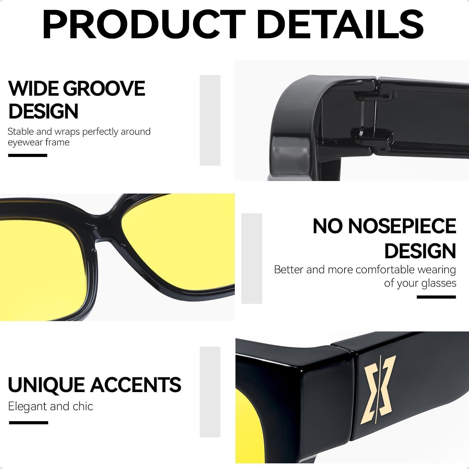 Gafas de Conducción Nocturna LVIOE Polarizadas Amarillas