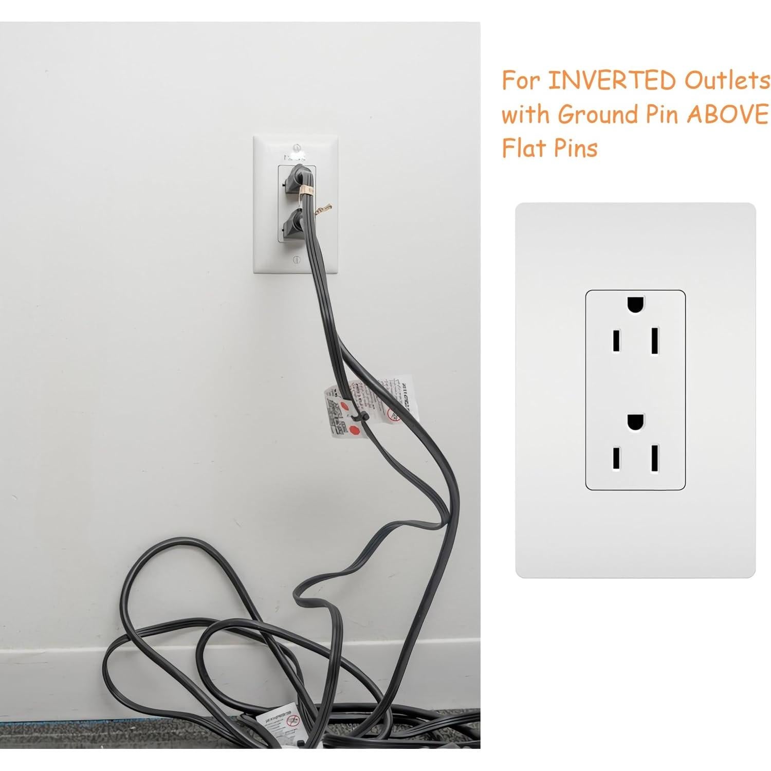 Cubre Enchufes Invertidos Sleek Socket 3 Enchufes Seguridad