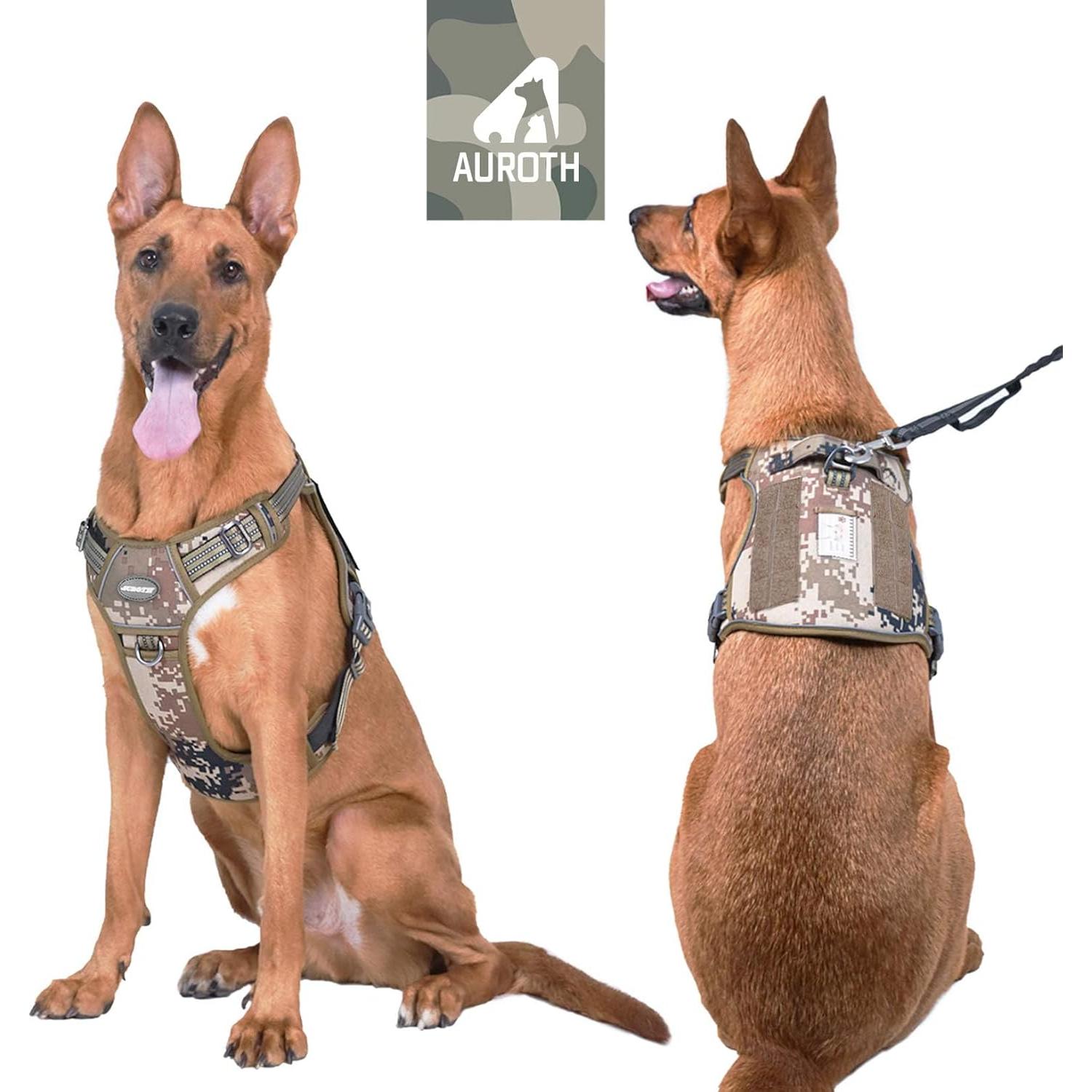 Arnés Táctico Auroth XL para Perros Grandes Ajustable