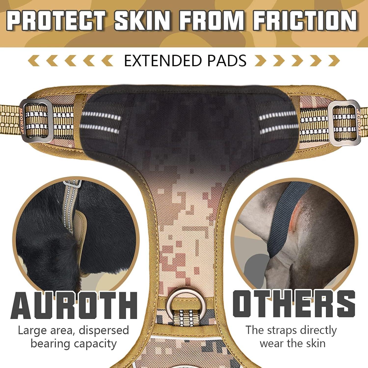 Arnés Táctico Auroth XL para Perros Grandes Ajustable