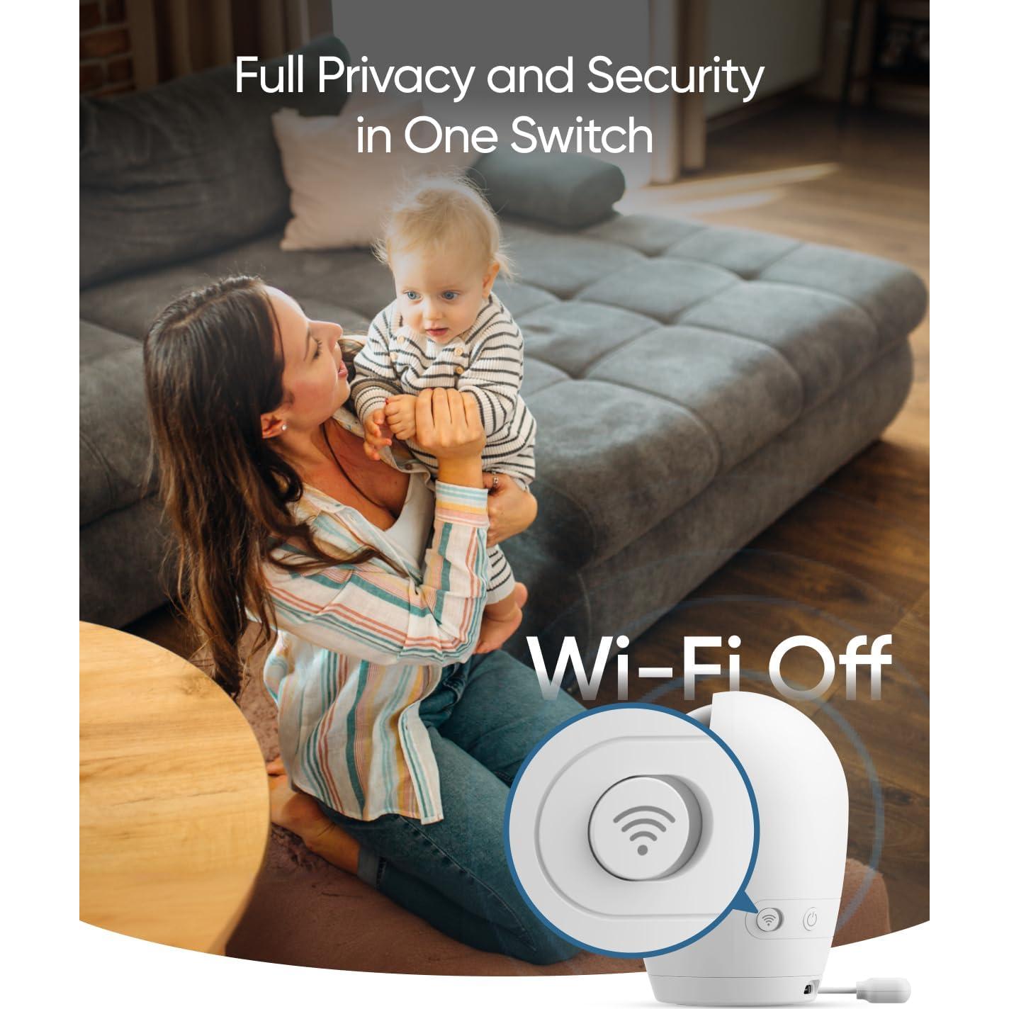 Monitor de Bebé Eufy E20 con Cámara 2K HD y Pantalla 5''