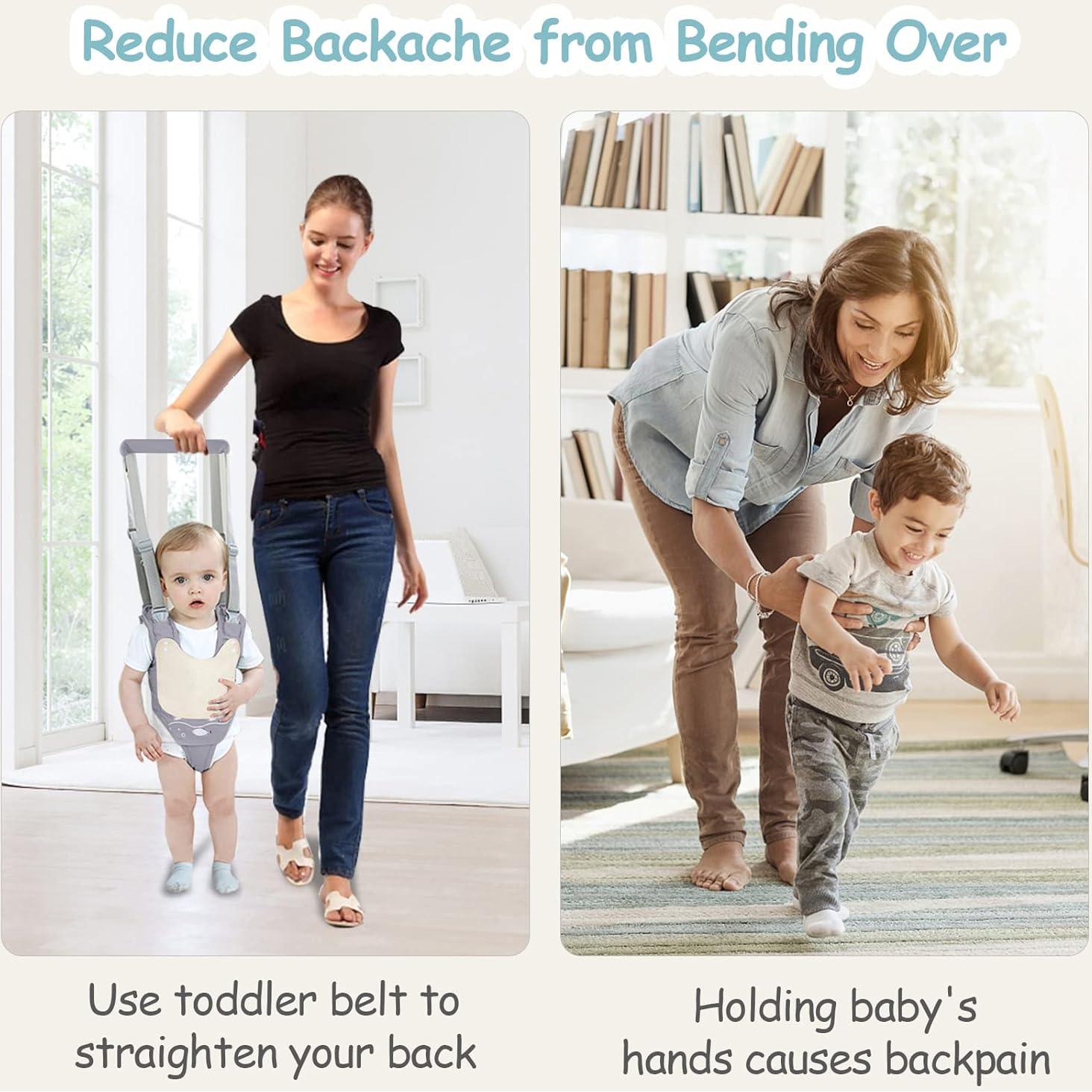 Arnés de Caminata para Bebés Gris - Ajustable 9-24 Meses