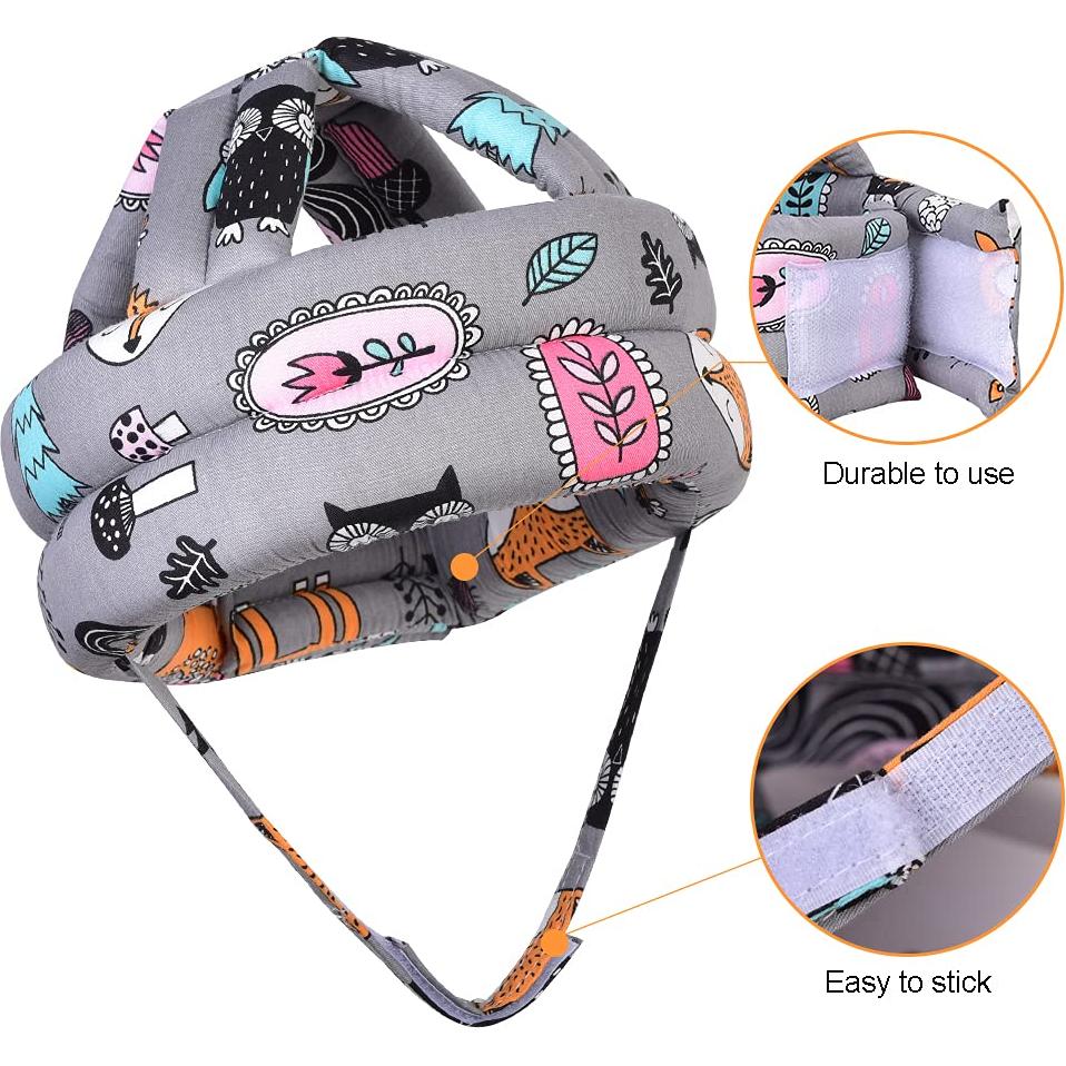 Casco TORASO para Bebé - Gorro Amortiguador Gris