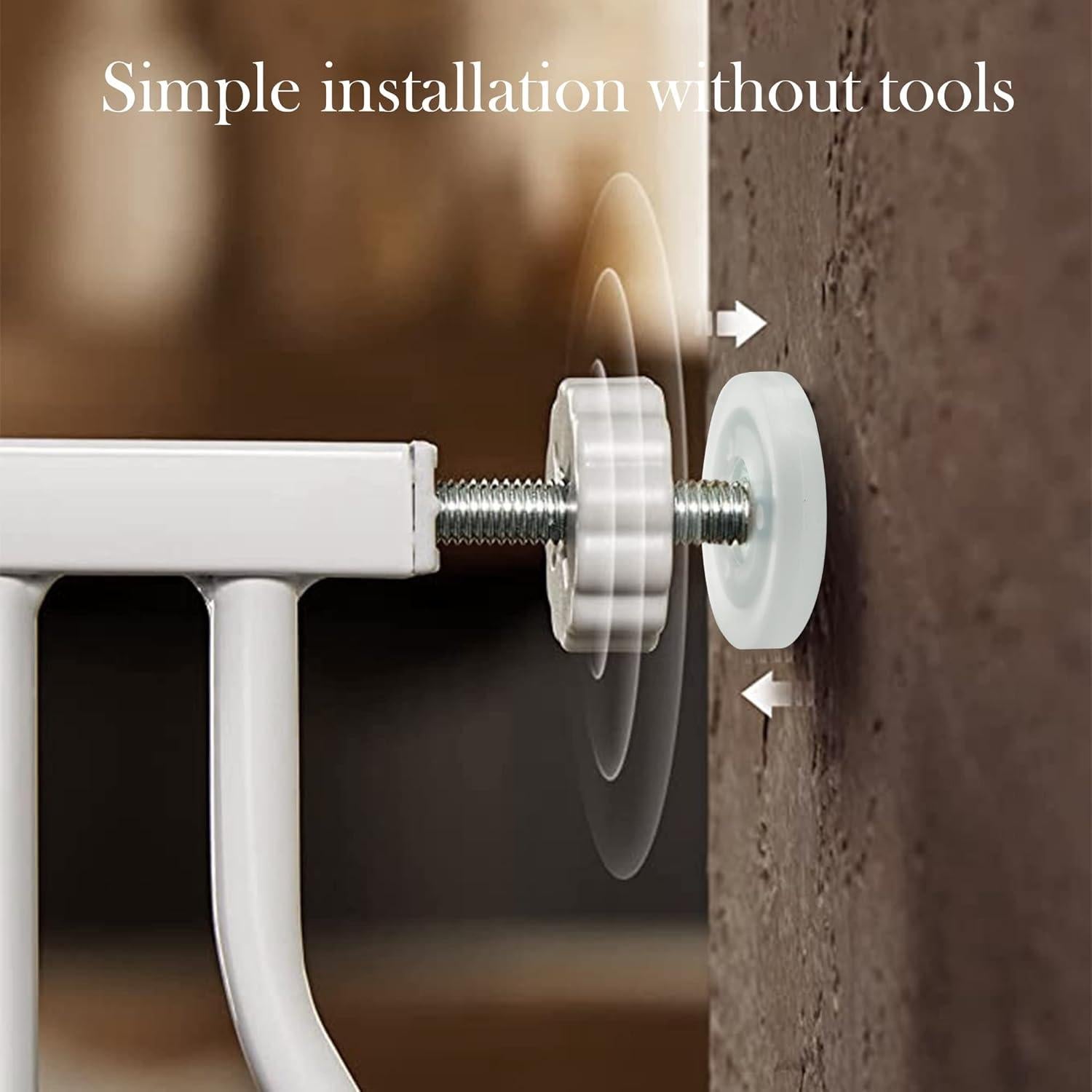 Paquete de 4 Varillas M8 de 12 CM para Puertas de Bebé