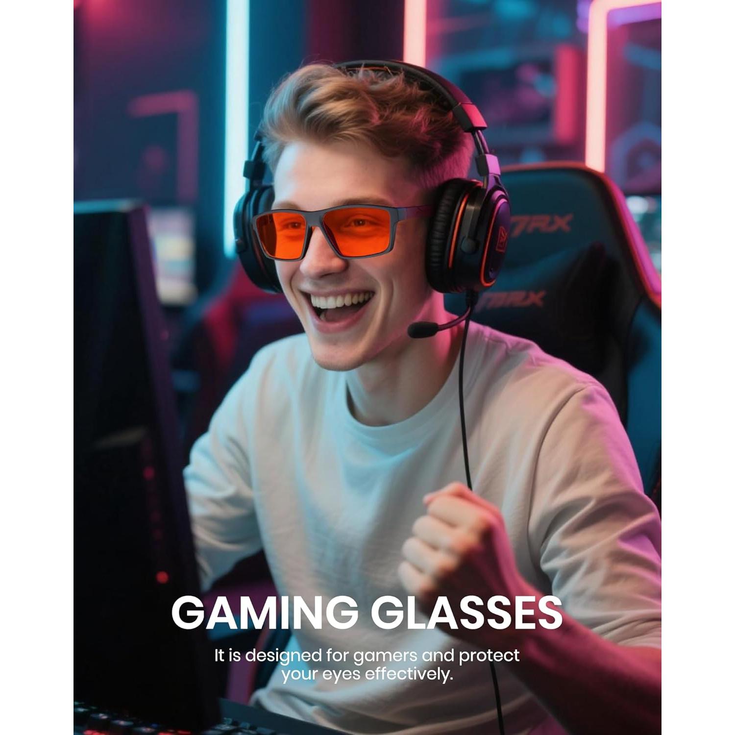 Gafas de Juego Cyxus 8303 con Lentes Anti Luz Azul y UV400