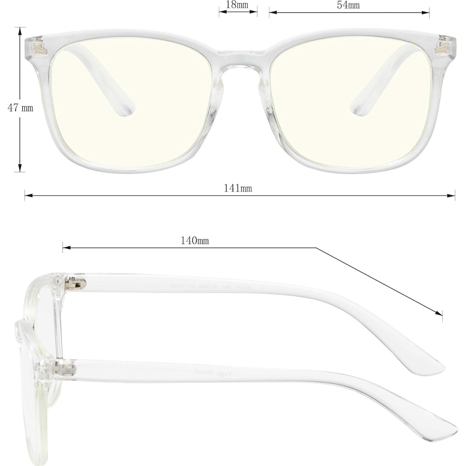 Gafas bloqueadoras de luz azul Yogo Vision - Paquete de 2