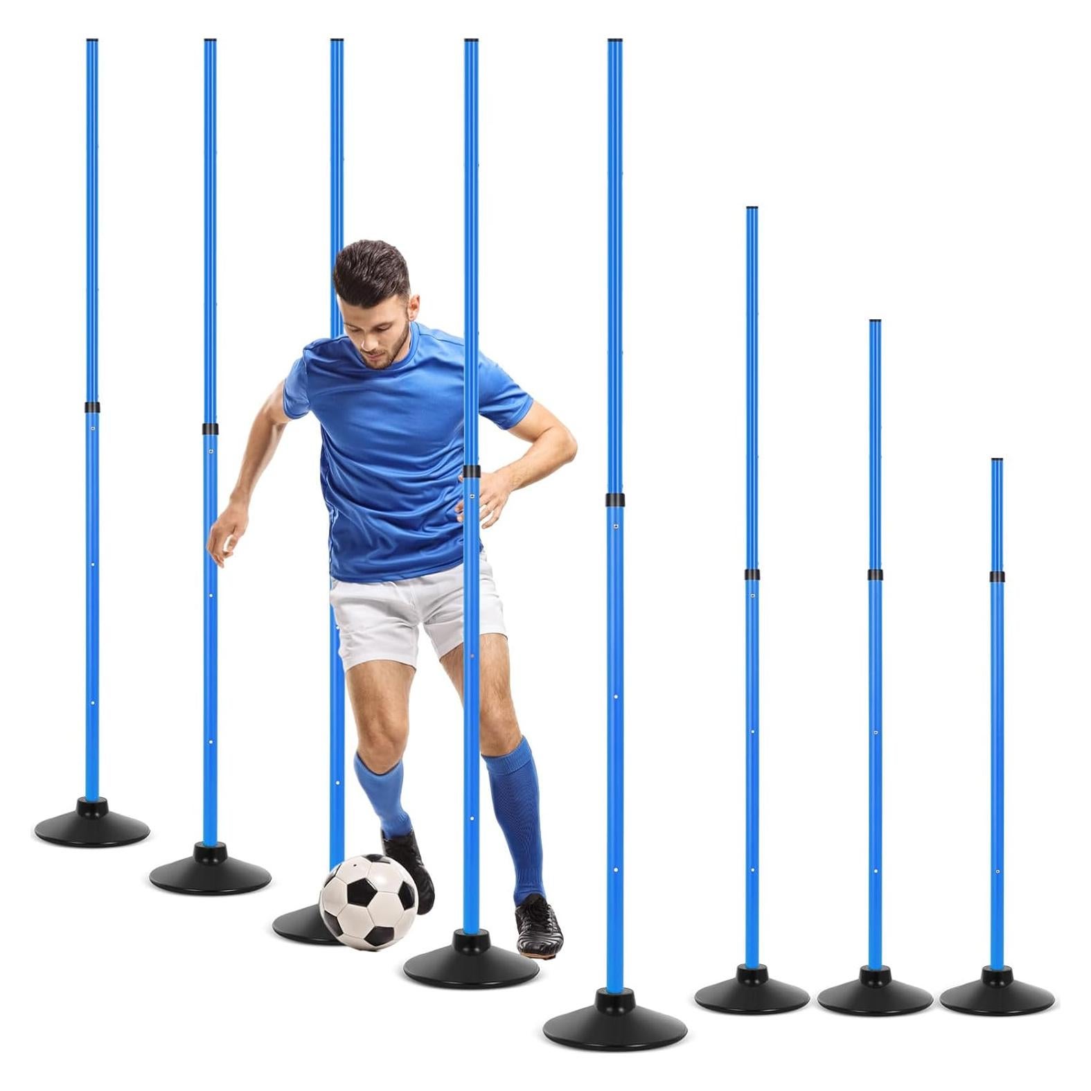 Postes de Agilidad Sonwyoung 8 Pcs PVC con Base de Goma