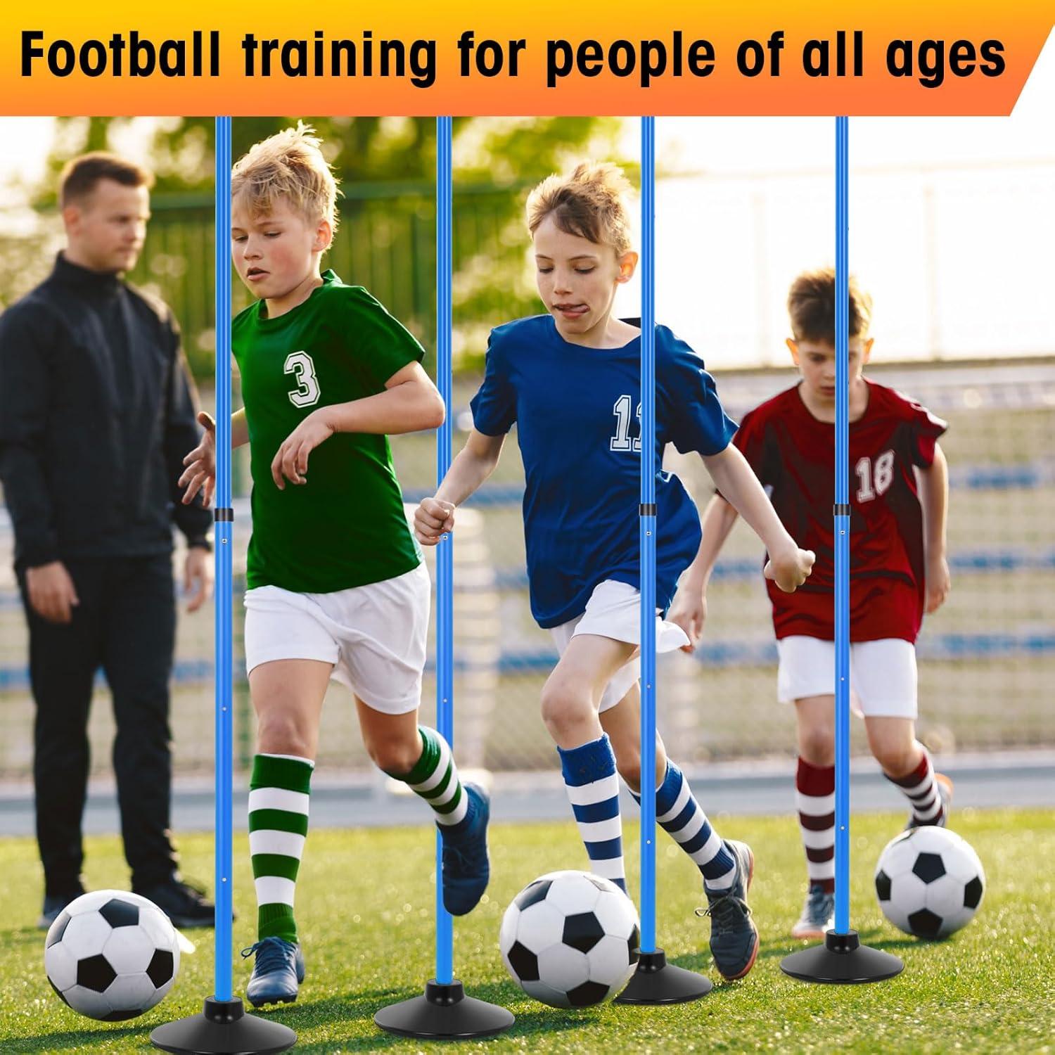 Postes de Agilidad Sonwyoung 8 Pcs PVC con Base de Goma