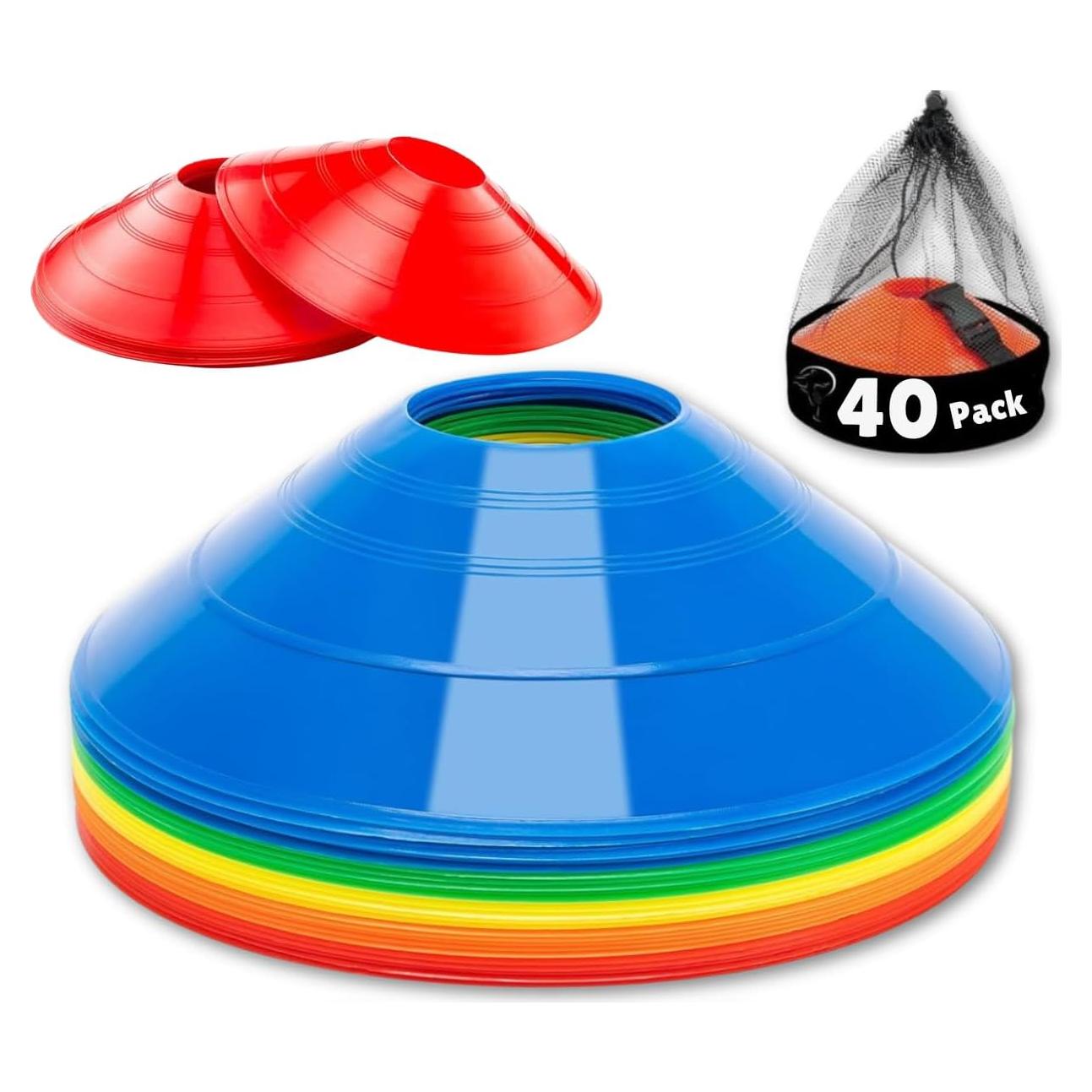 Pack 20 Conos de Entrenamiento MMOutlets con Soporte y Bolsa