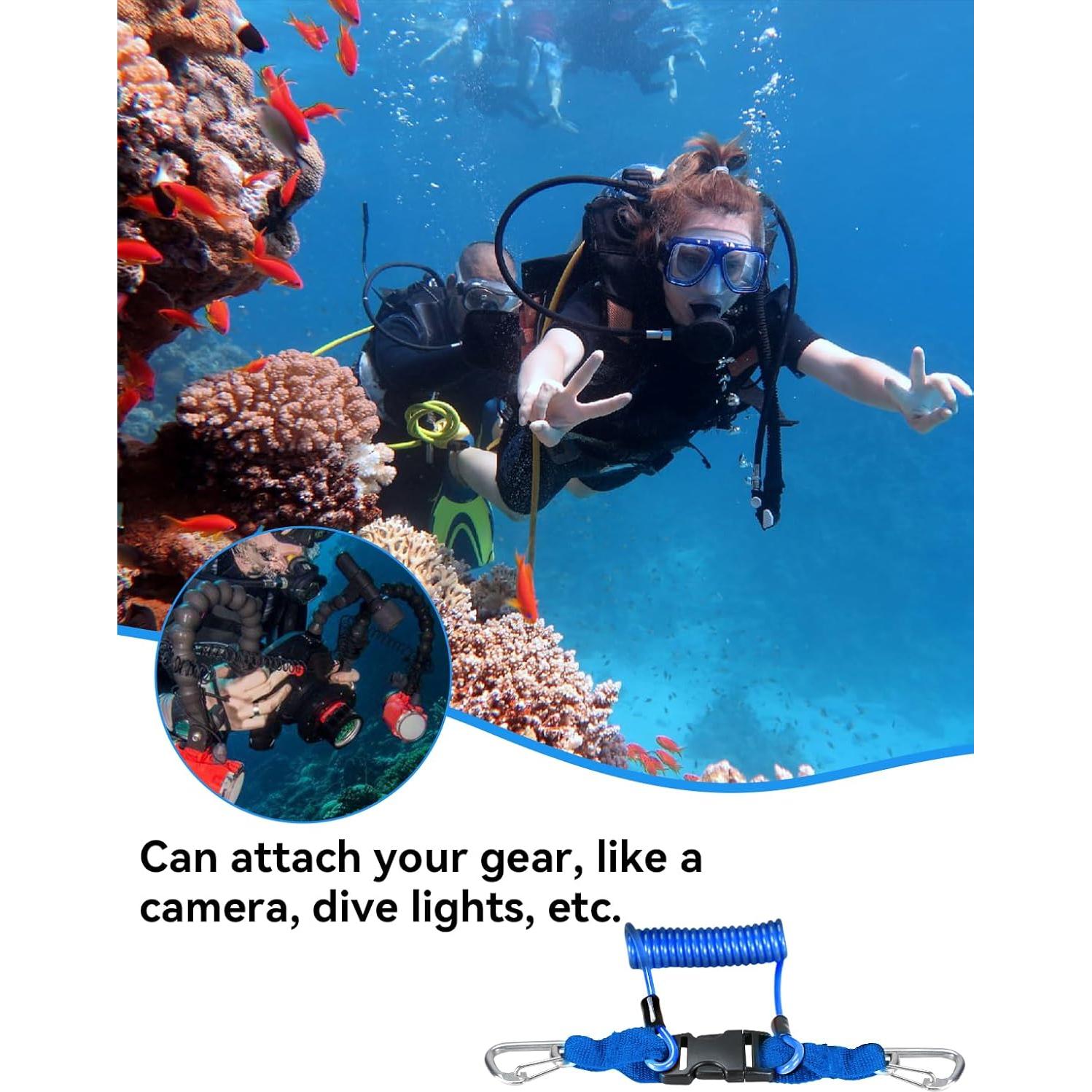 Lanyard de Buceo EEBBL EEB-SDL-120 Azul Resistente