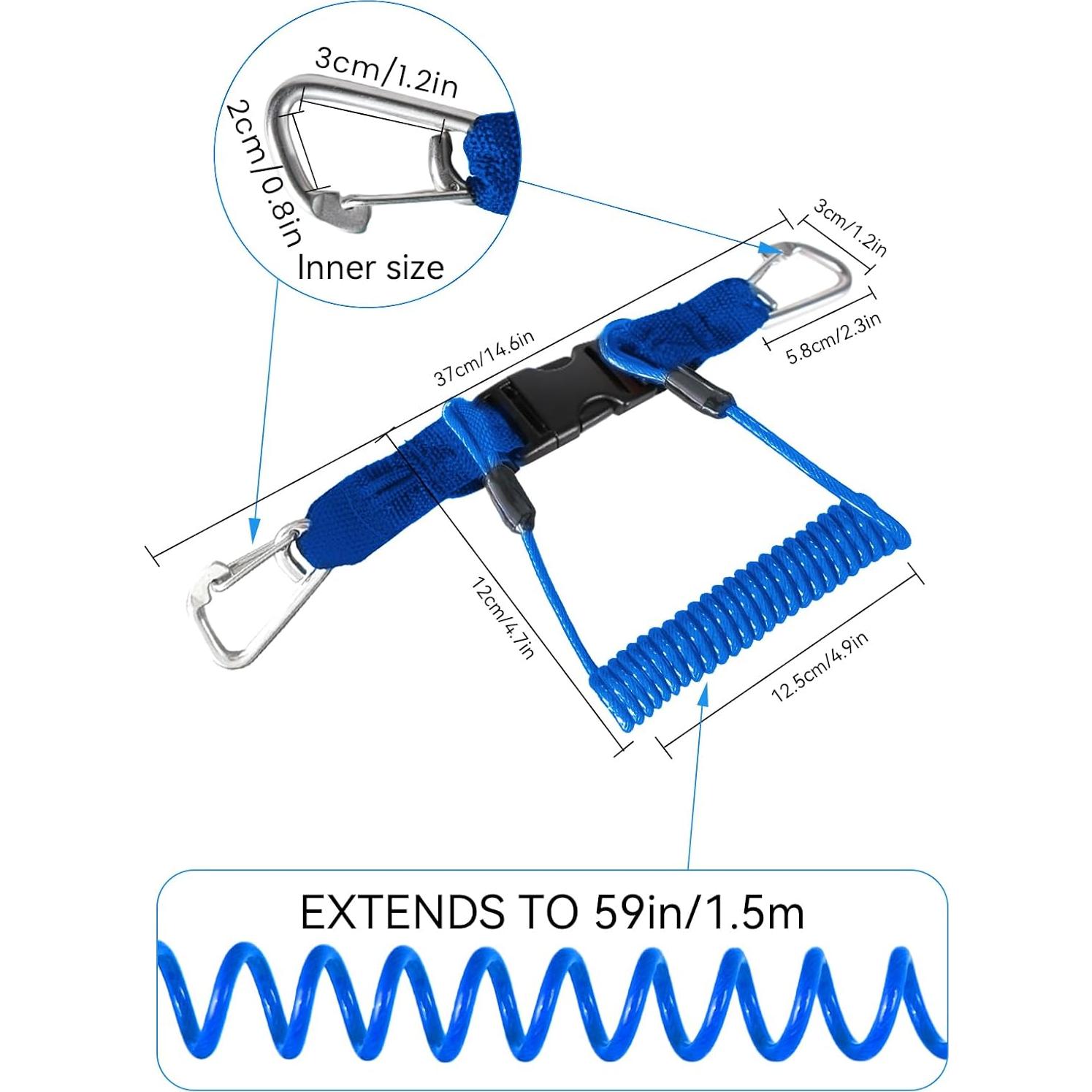 Lanyard de Buceo EEBBL EEB-SDL-120 Azul Resistente