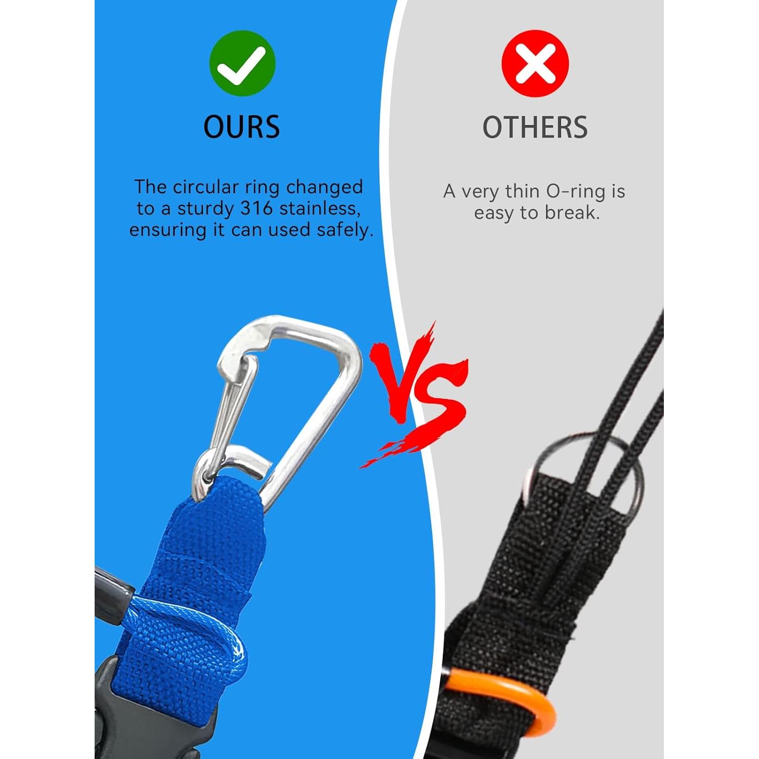 Lanyard de Buceo EEBBL EEB-SDL-120 Azul Resistente