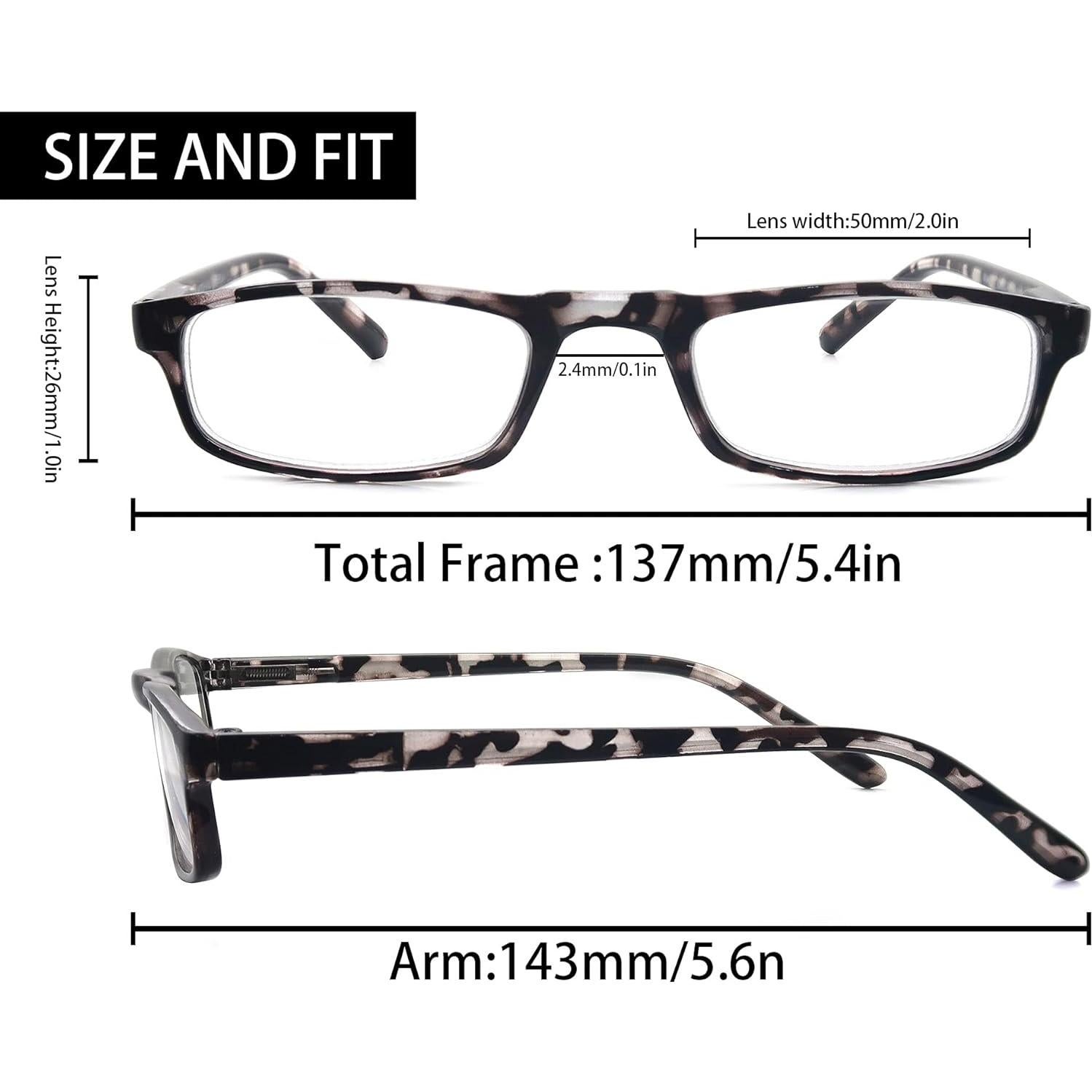 Gafas de Lectura MODFANS para Mujeres y Hombres 1.0x