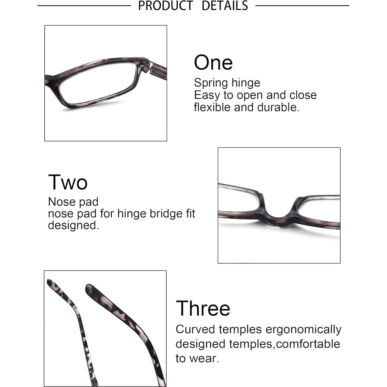 Gafas de Lectura MODFANS para Mujeres y Hombres 1.0x