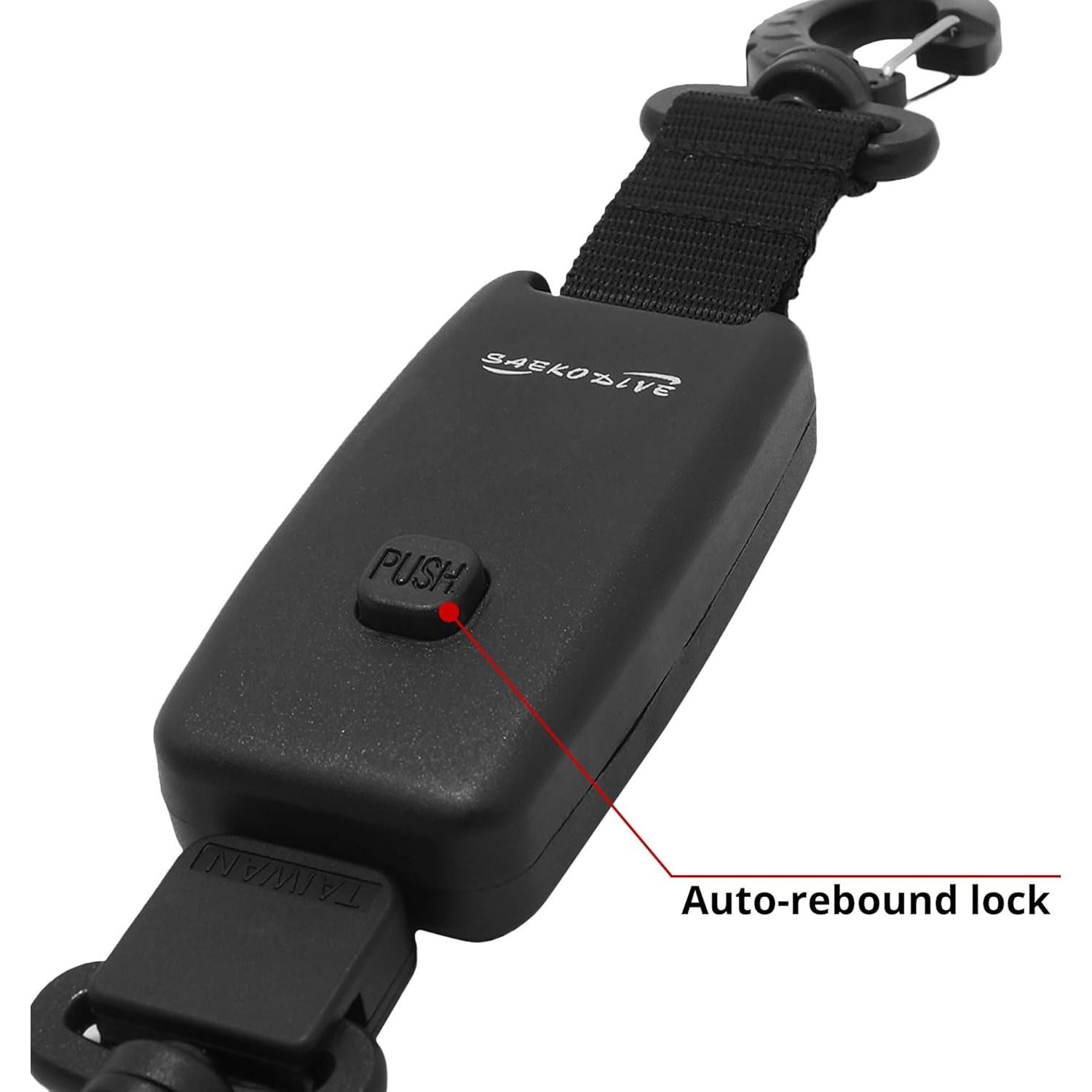 Retractor automático Saekodive AR-03A 90cm con ganchos