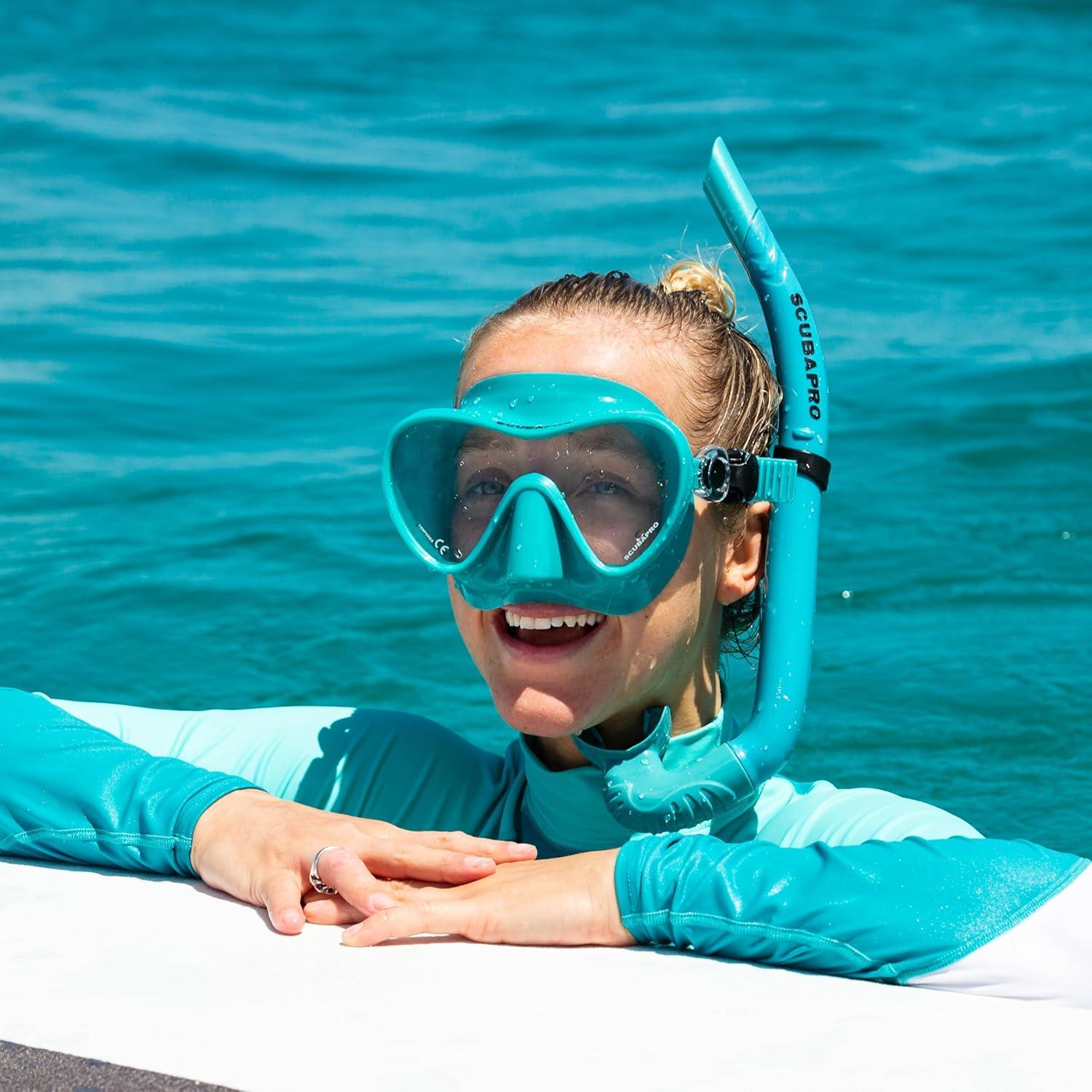 Snorkel de Apnea Scubapro Turquesa Silicona 0.11 kg